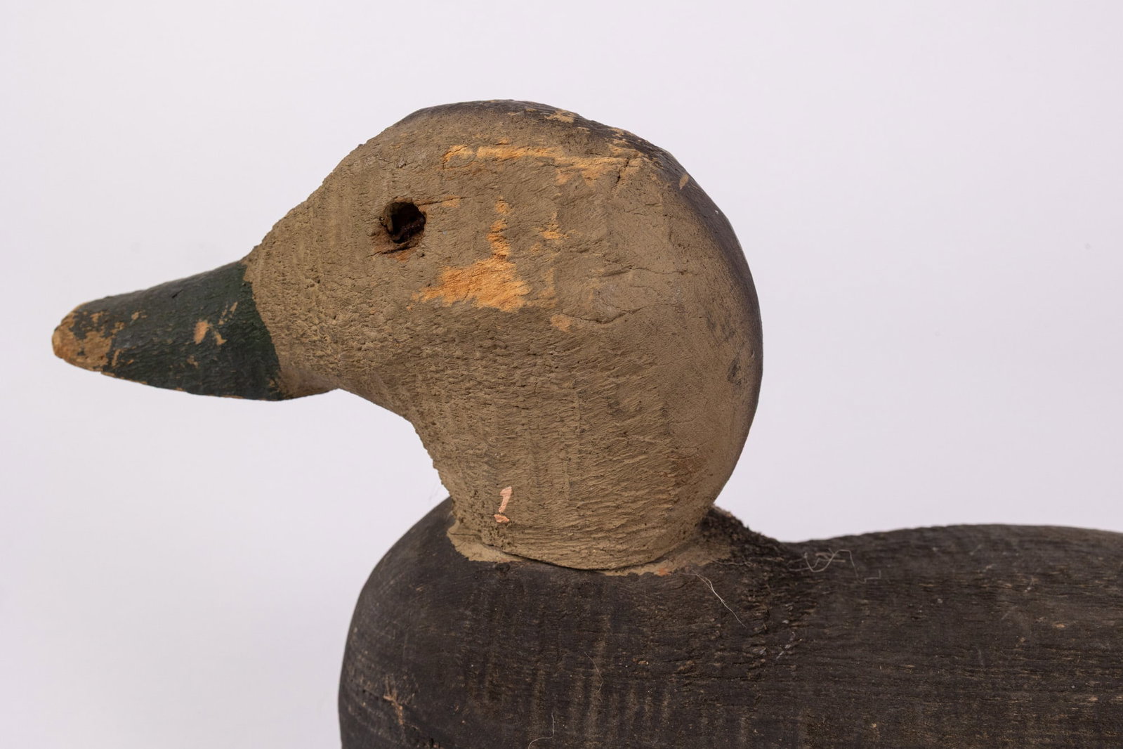 Vintage Wooden Green Winged Teal Hen Duck Decoy - 8