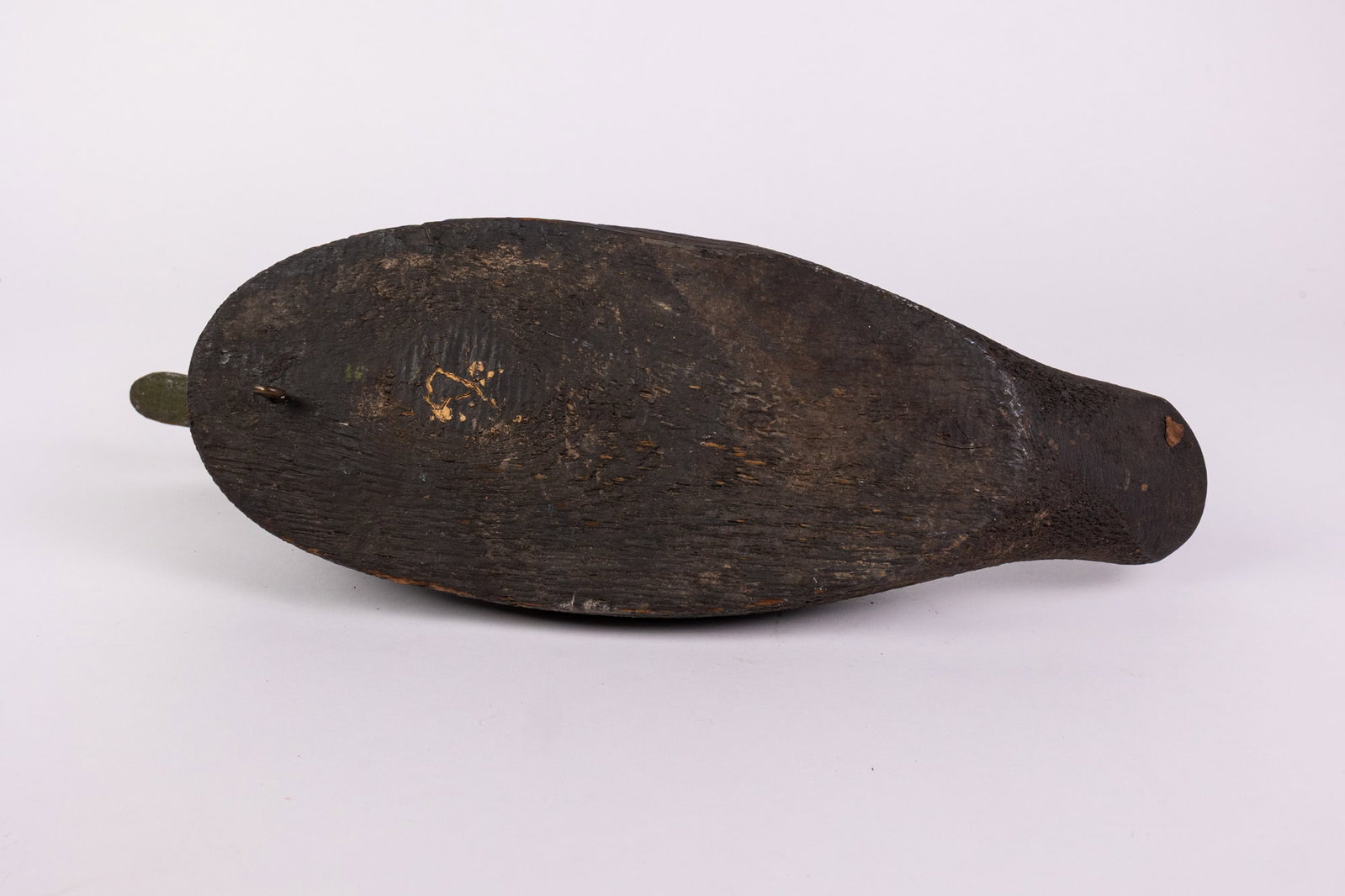 Vintage Wooden Black Duck Decoy - 6
