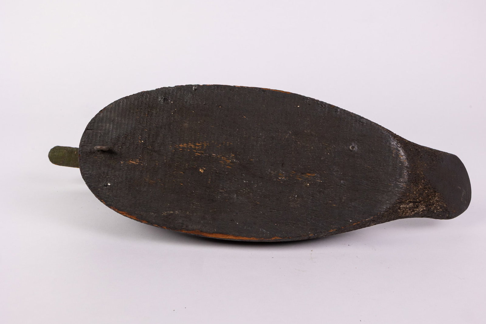 Vintage Wooden Black Duck Decoy - 6
