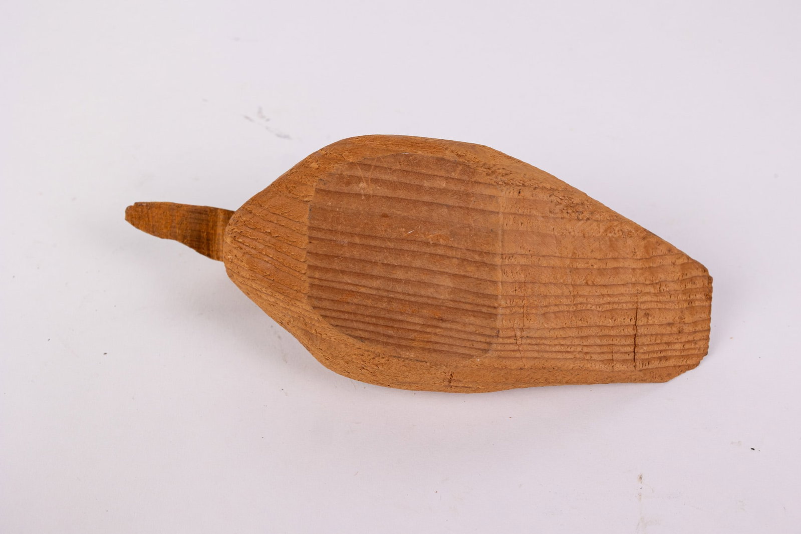 Vintage Hand Carved Duck Decoy w/ Natural Wood Finish - 5