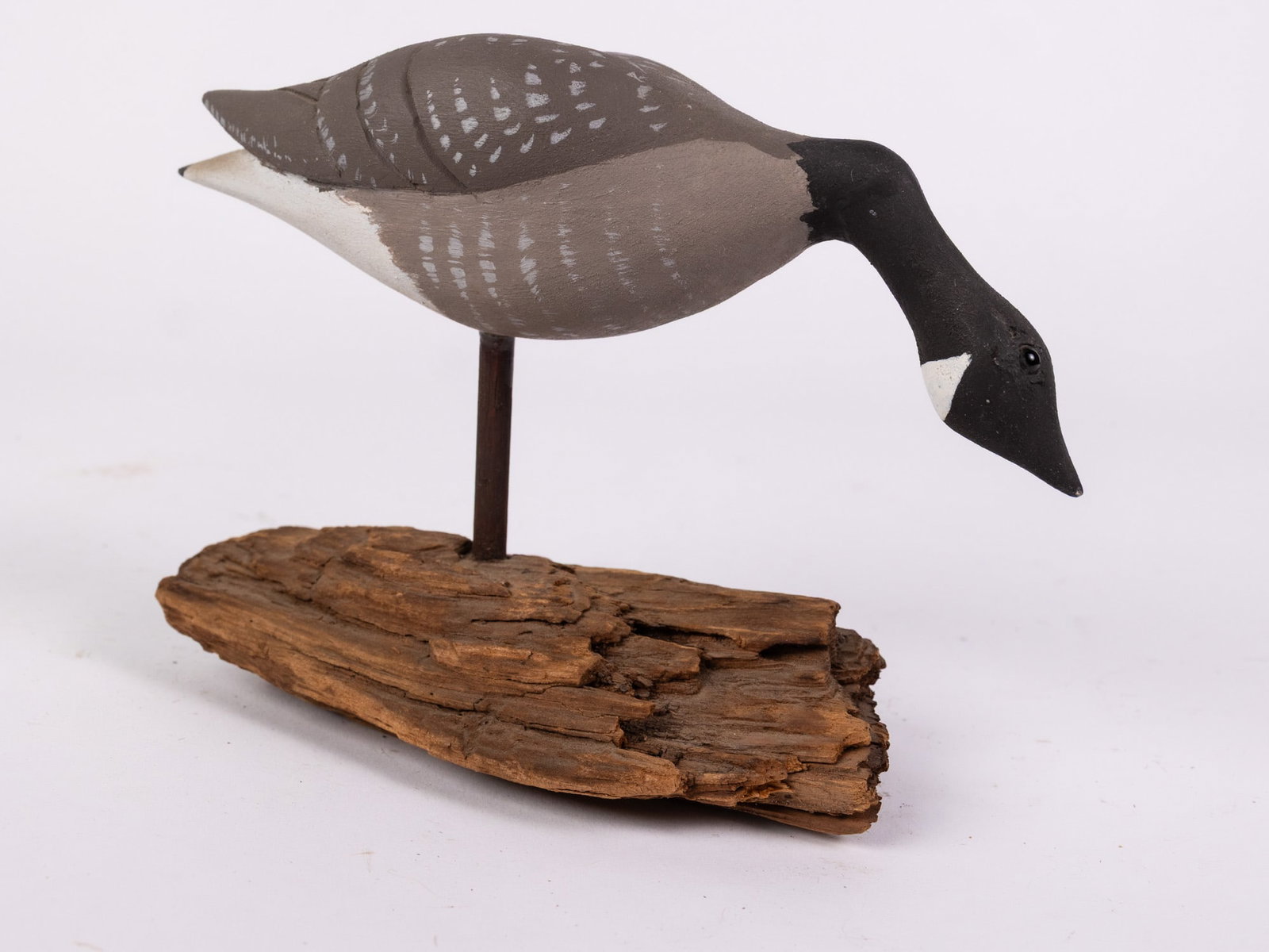 Vintage Hand Carved Canada Goose Decoy (1 of 5)