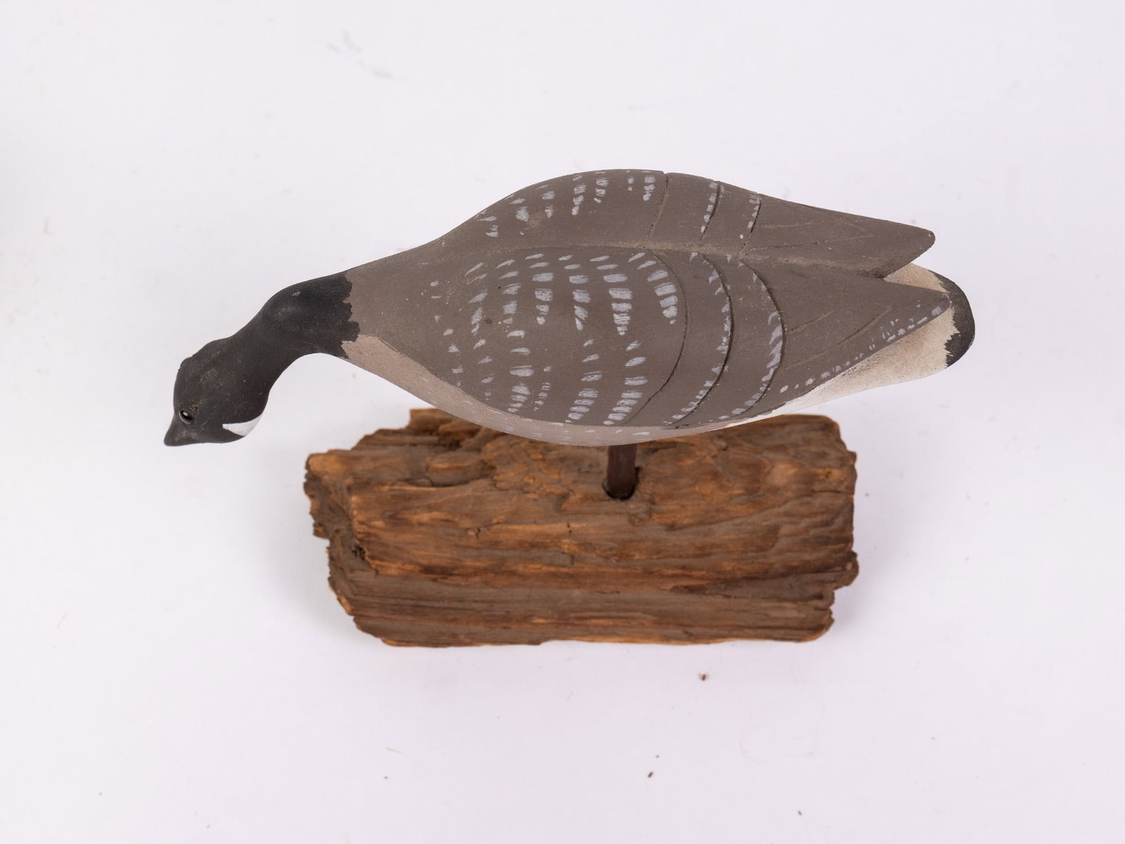 Vintage Hand Carved Canada Goose Decoy - 4