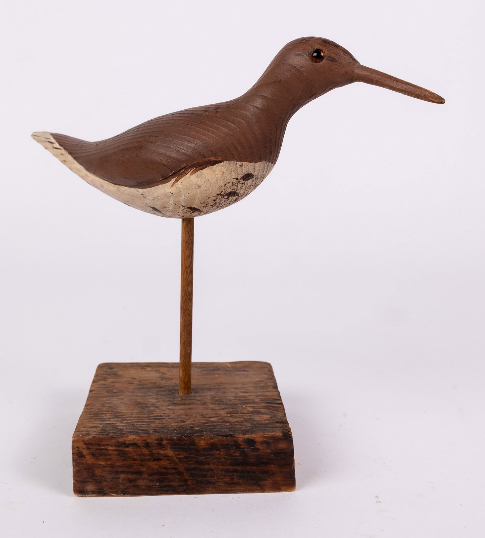 Vintage Hand Carved Shorebird Decoy (1 of 5)