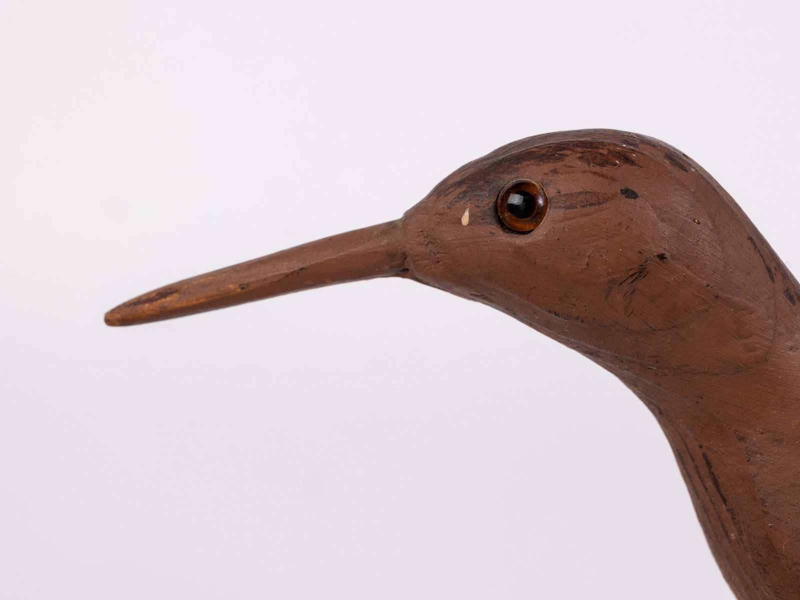 Vintage Hand Carved Shorebird Decoy - 4