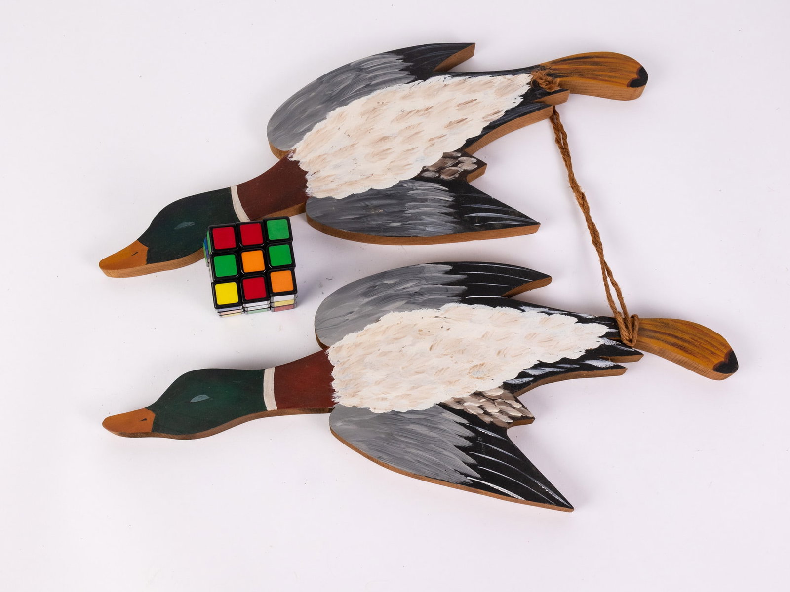 Pair of Vintage Mallard Drake Duck Wall Plaques - 2