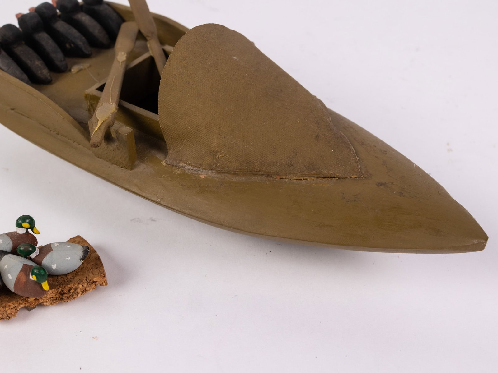 J. Fish Sr. [Absecon, NJ] "Duck Boat" 1984 Folk Art Sculpture - 4