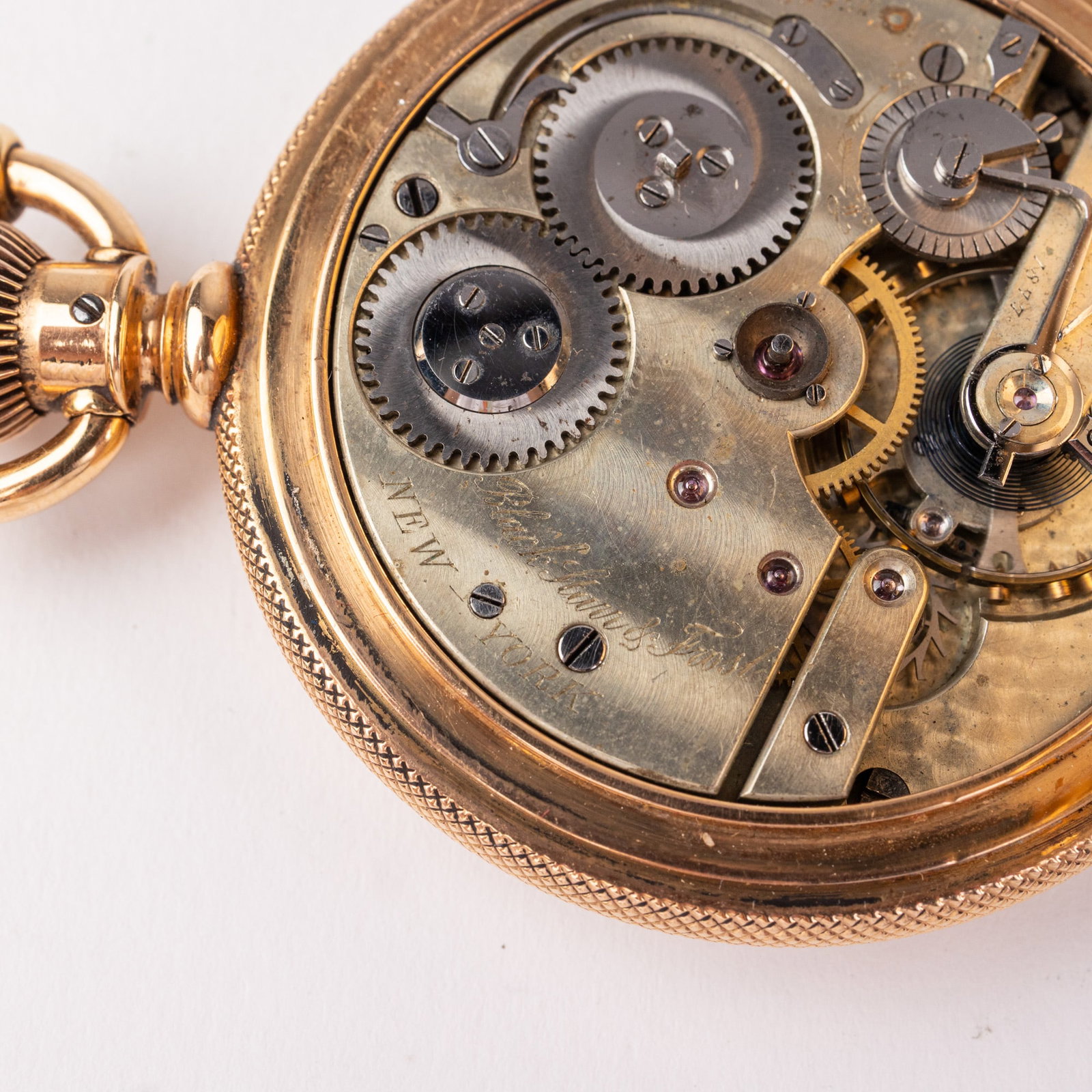 19th c. 18K Gold Black Starr & Frost Pocket Watch - 16