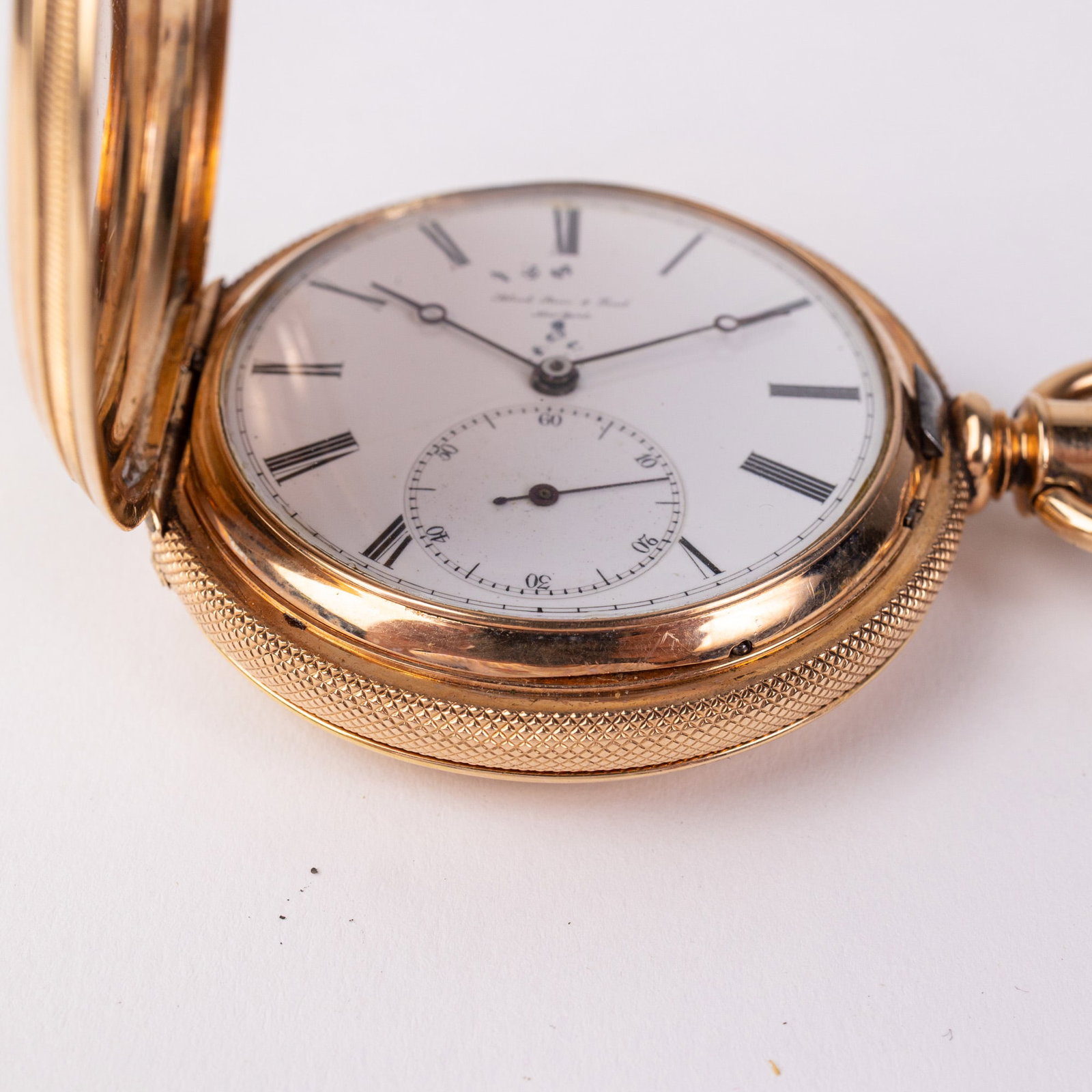 19th c. 18K Gold Black Starr & Frost Pocket Watch - 5