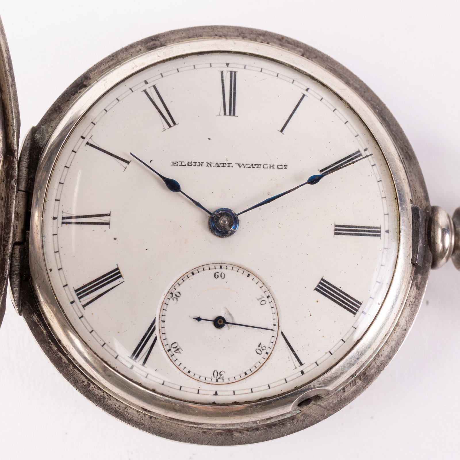 c. 1884 Coin Silver Elgin Pocket Watch - 2