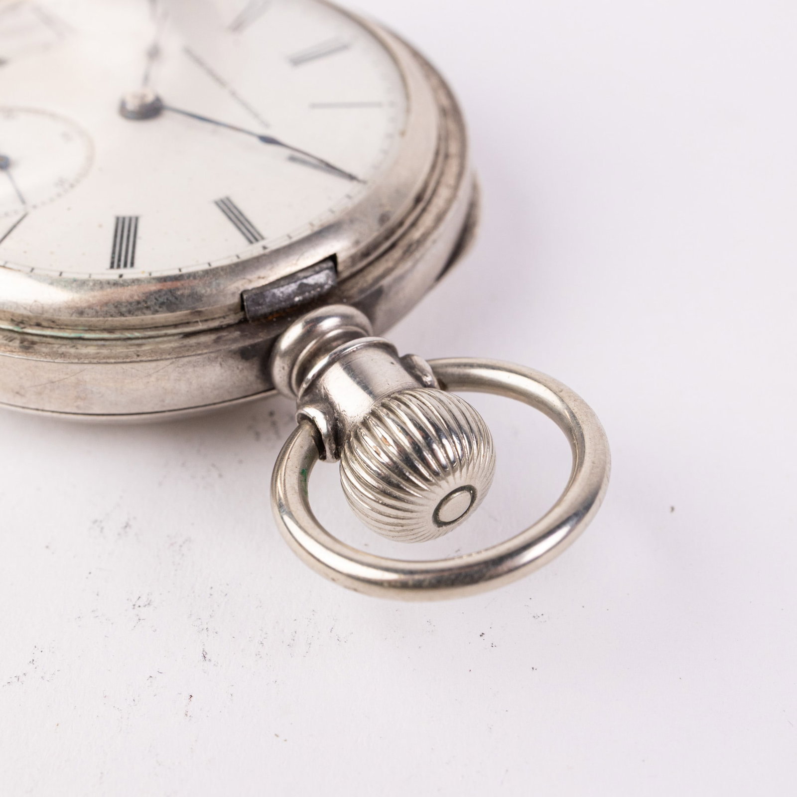 c. 1884 Coin Silver Elgin Pocket Watch - 4