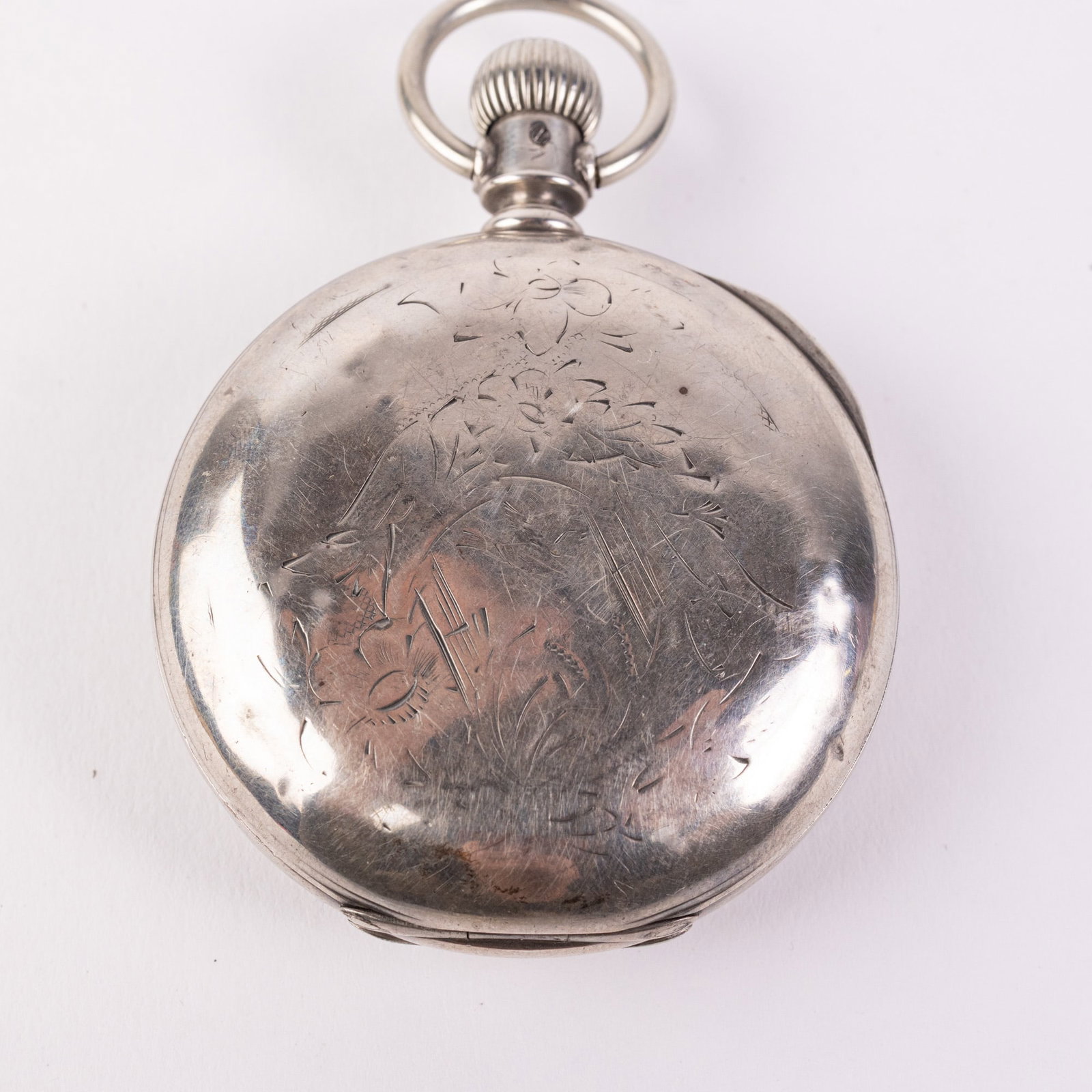 c. 1884 Coin Silver Elgin Pocket Watch - 8
