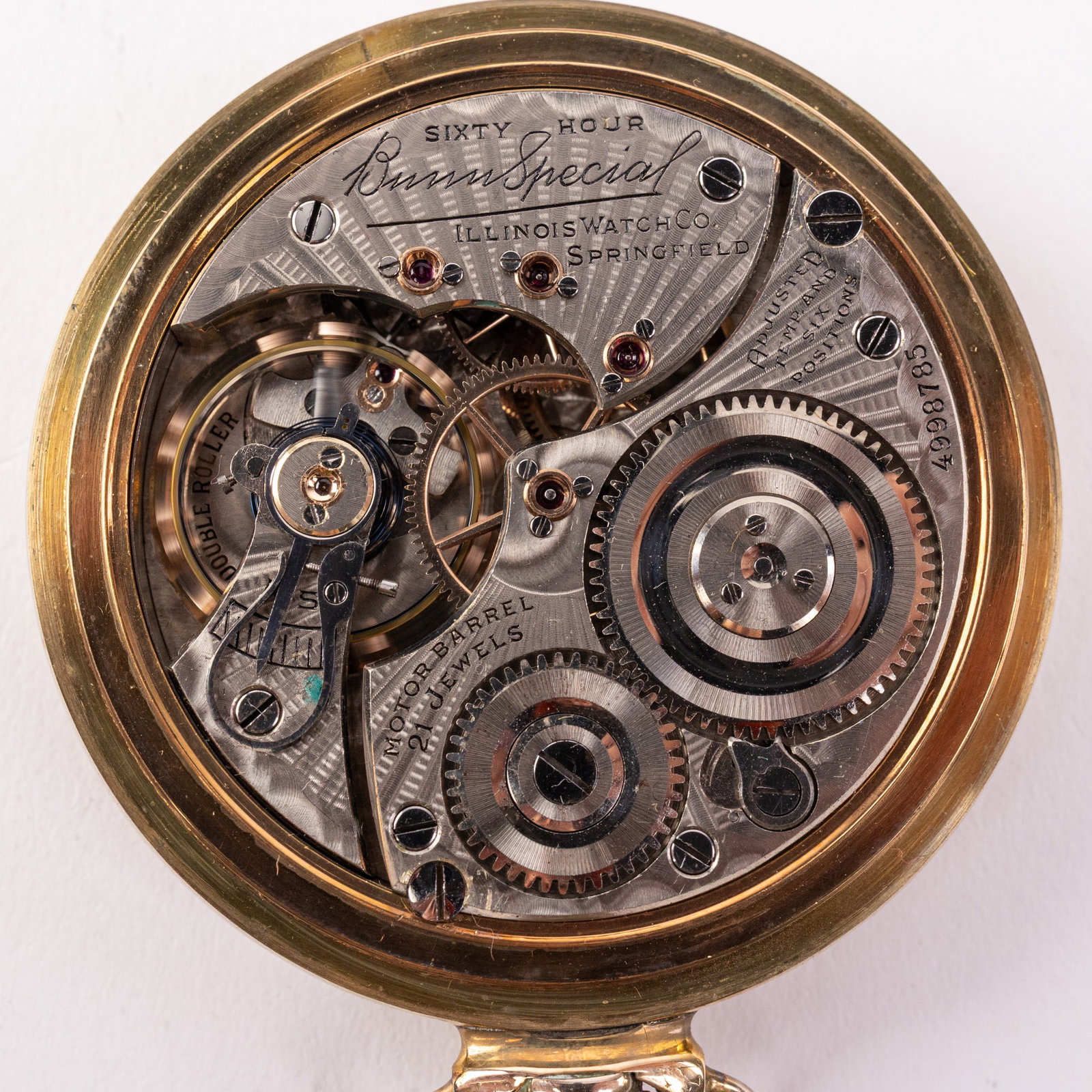 c. 1926 Antique Illinois "Bunn Special" Pocket Watch - 6