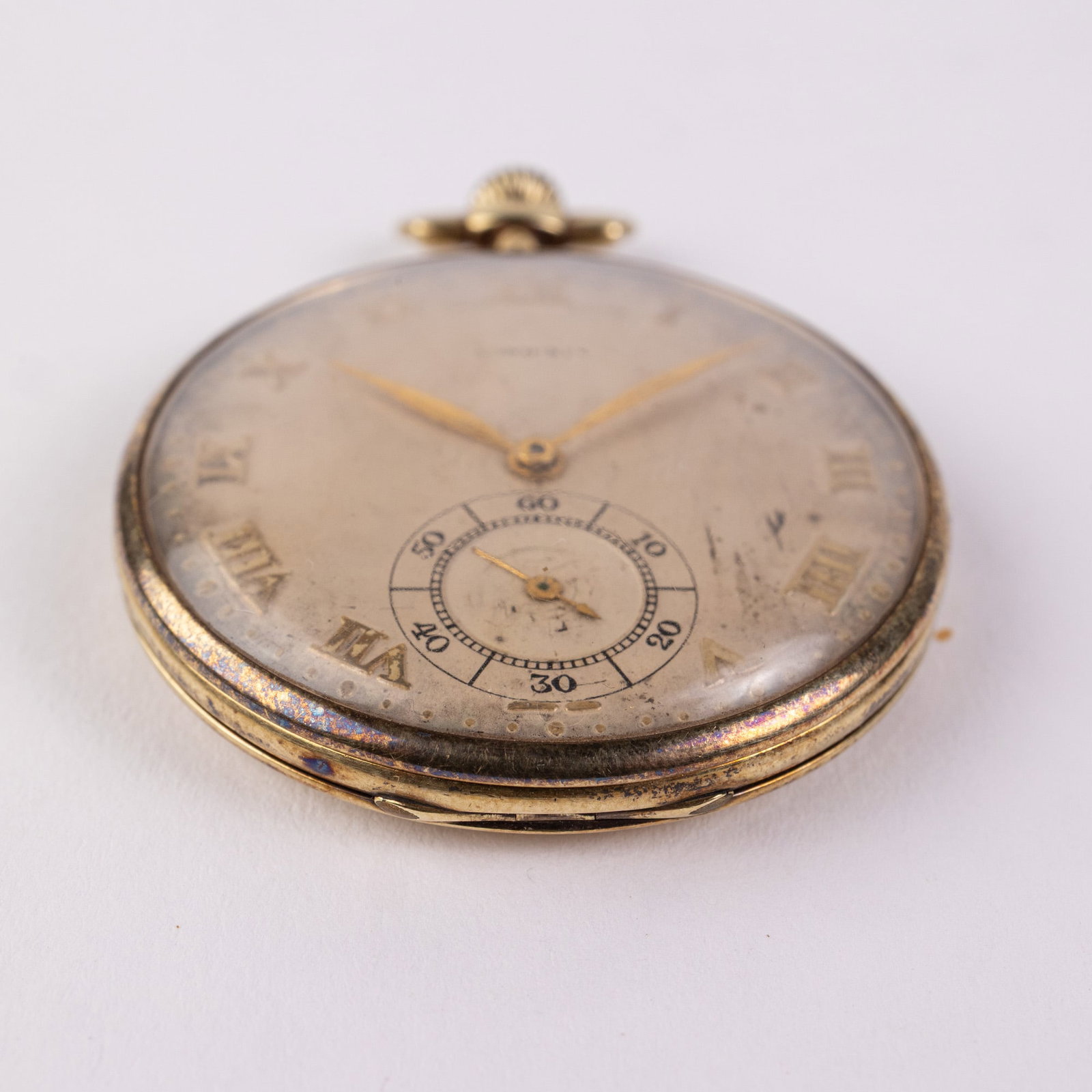 14KY c. 1917 Swiss Longines Pocket Watch - 3