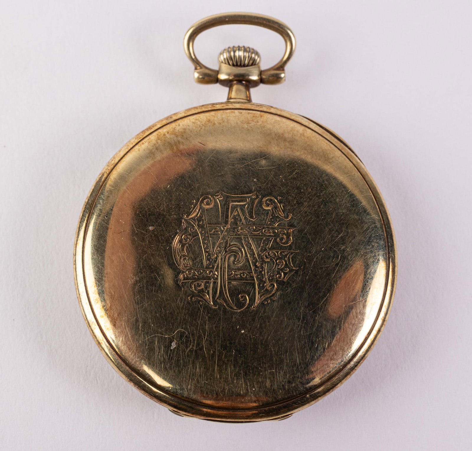 14KY c. 1917 Swiss Longines Pocket Watch - 4