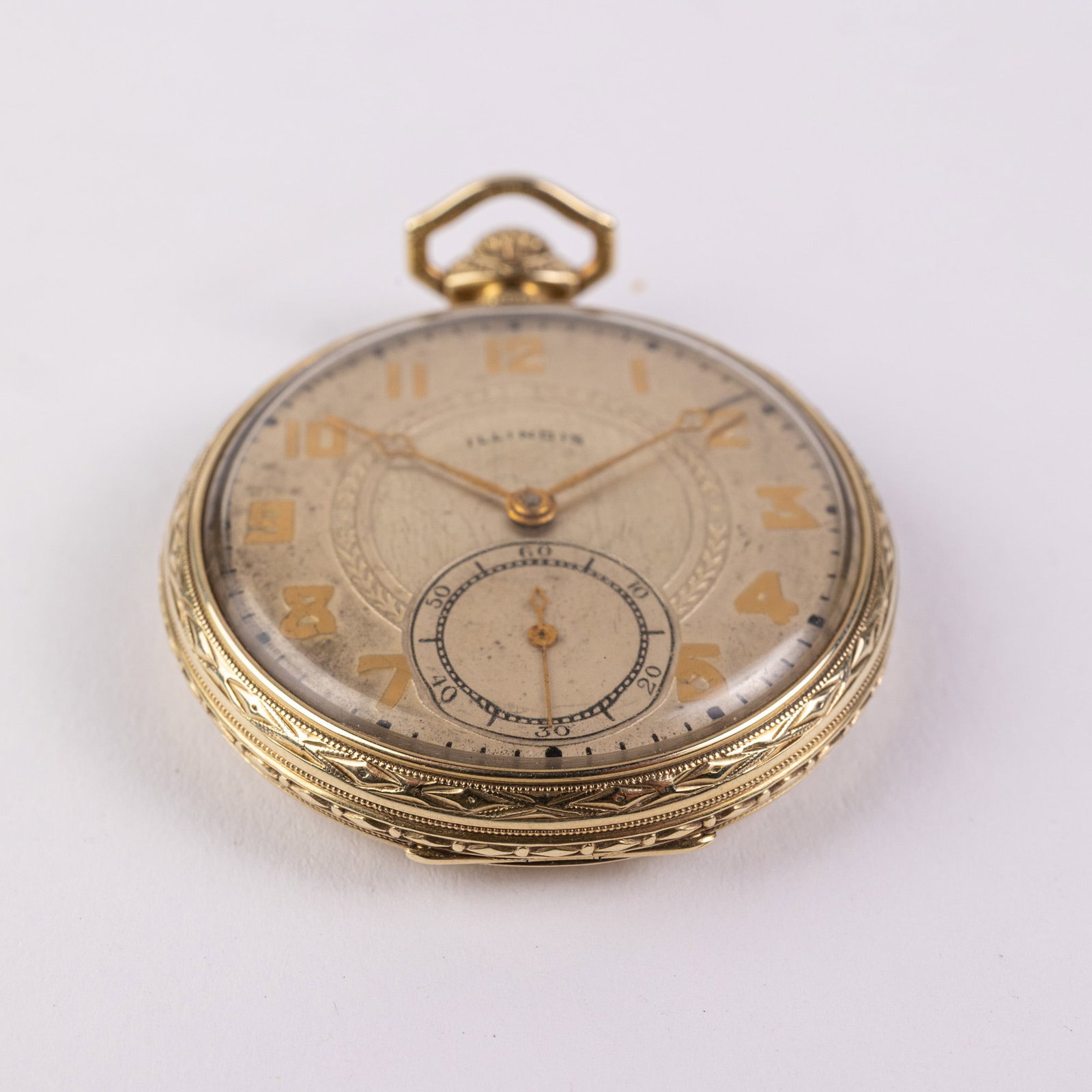 14KY Gold c. 1926 Illinois Marquis Autocrat Pocket Watch - 3
