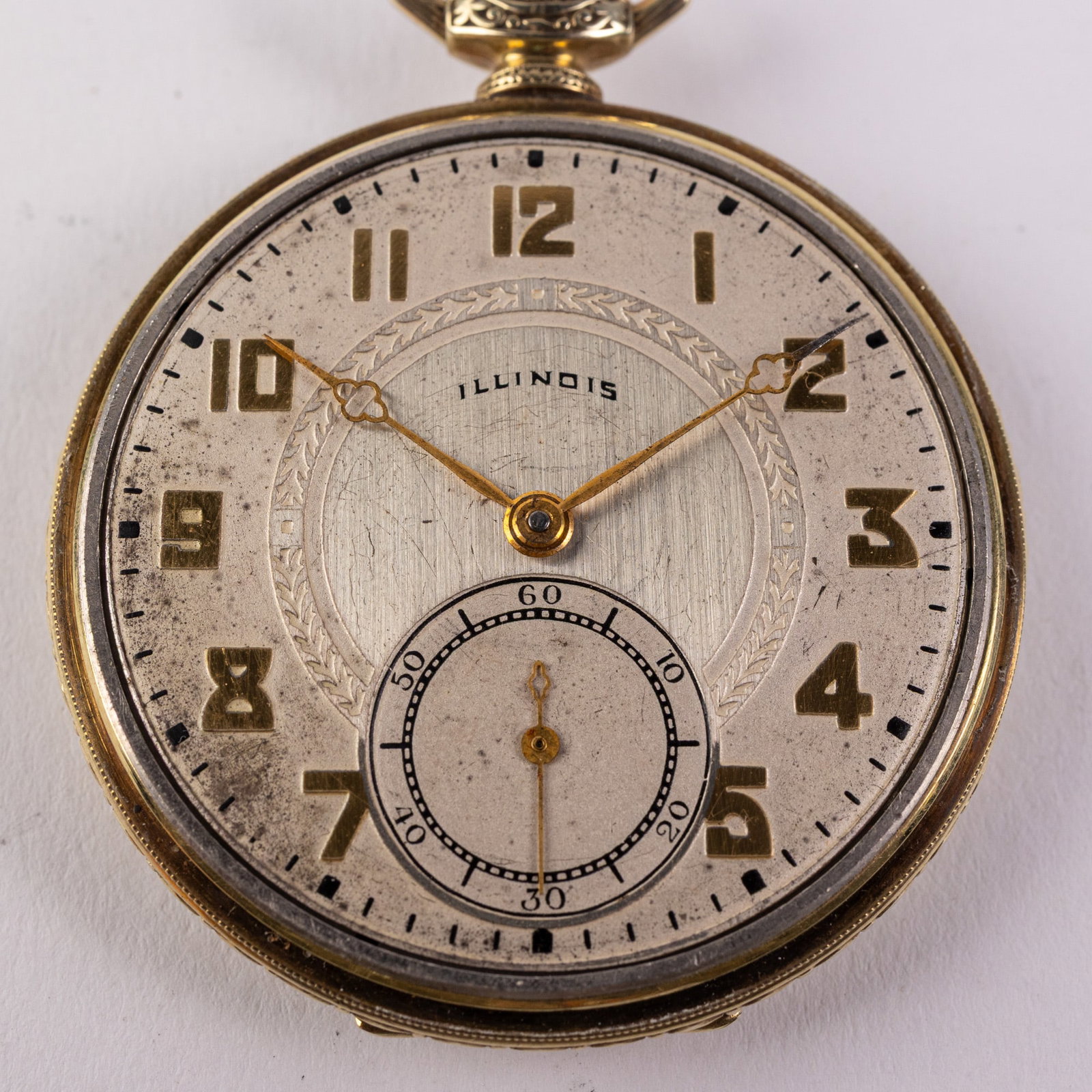 14KY Gold c. 1926 Illinois Marquis Autocrat Pocket Watch - 4