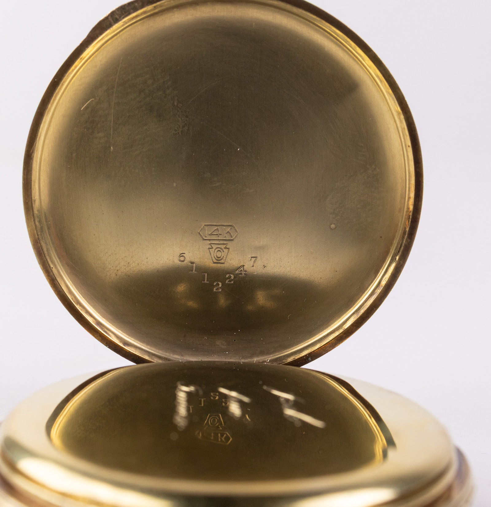 14KY Gold c. 1926 Illinois Marquis Autocrat Pocket Watch - 6