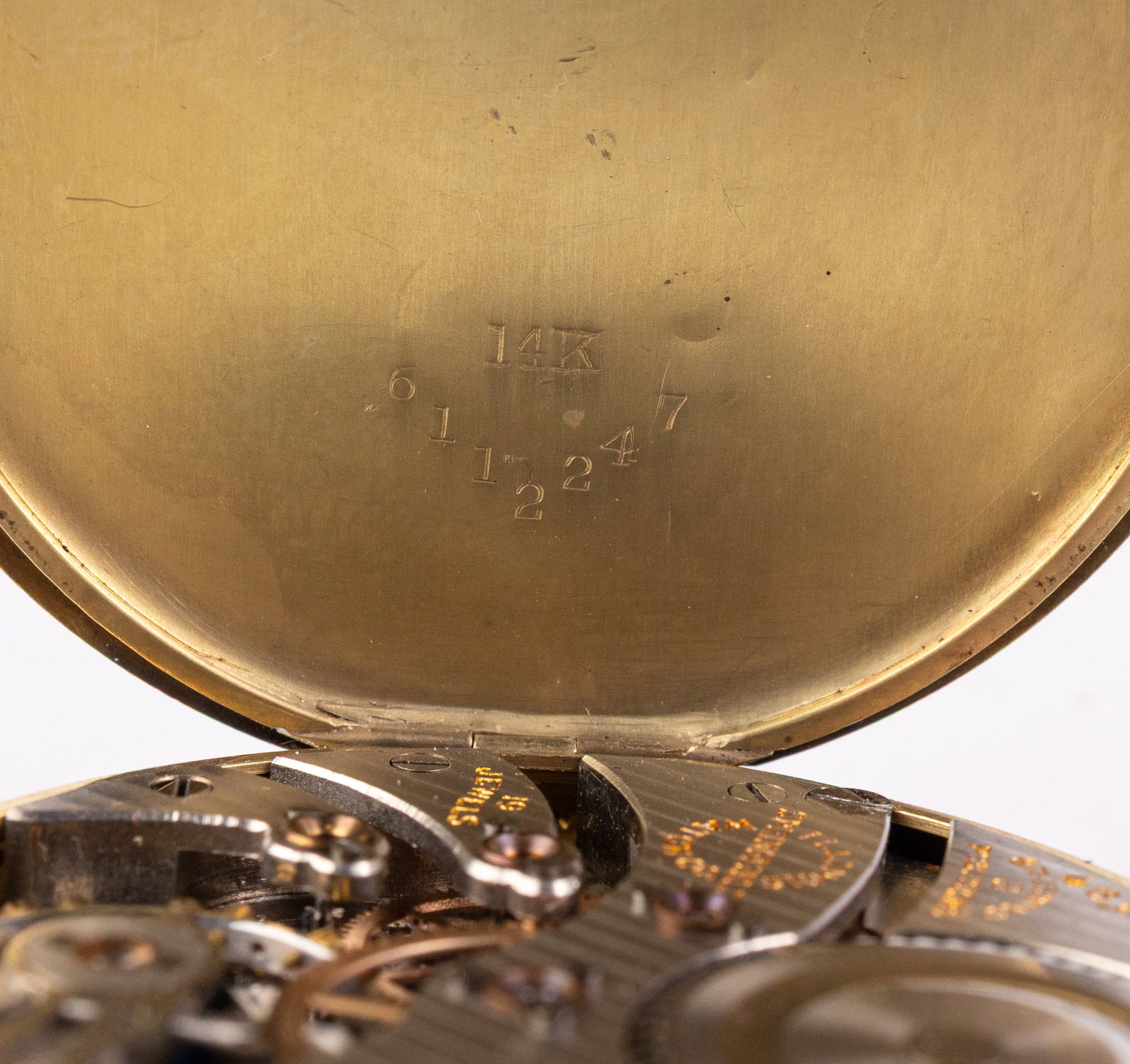 14KY Gold c. 1926 Illinois Marquis Autocrat Pocket Watch - 8