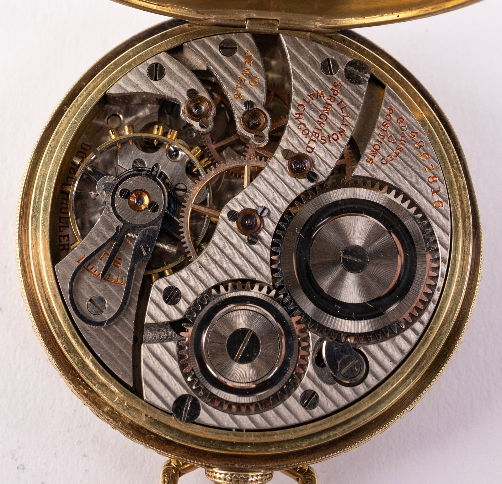 14KY Gold c. 1926 Illinois Marquis Autocrat Pocket Watch - 9