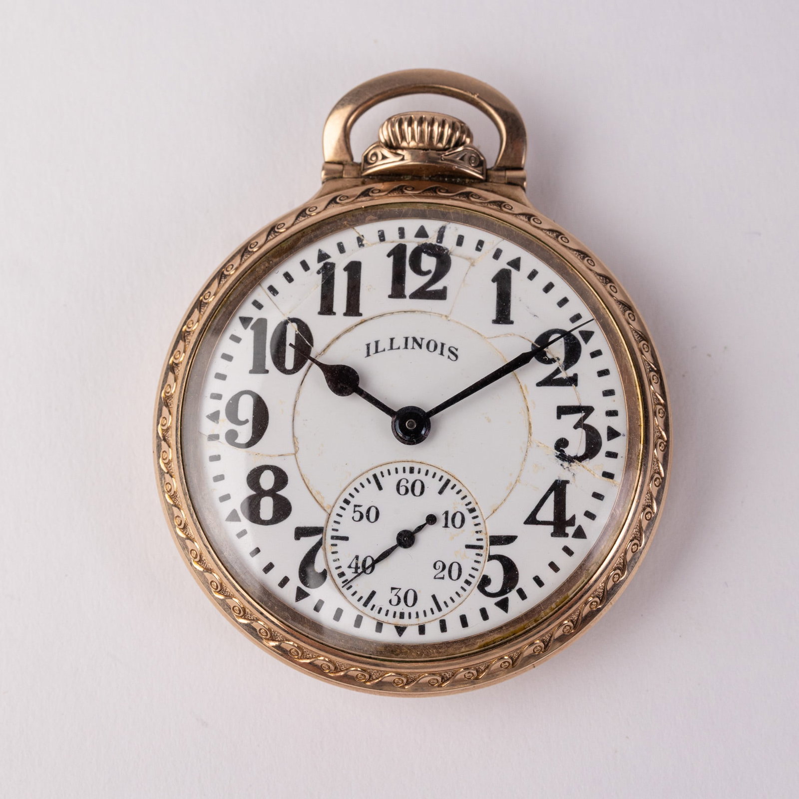 c. 1927 Antique Illinois "Bunn Special" Model 29 Pocket Watch: One of the last Ill. made before being bought out by Hamilton. The outer case is engraved and marked "Bunn Special Model Wadsworth Quality 10 Karat Gold Filled Pat's Pend'g 8388097". The estimated