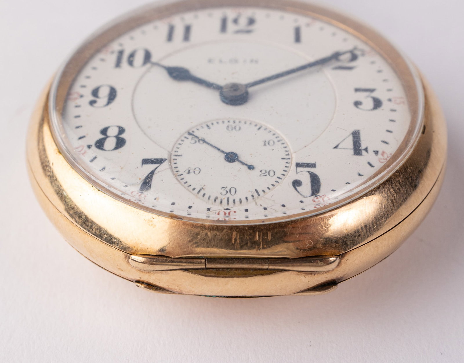 c. 1904 Antique Elgin Motor Barrel Pocket Watch w/ Veritas Movement - 2