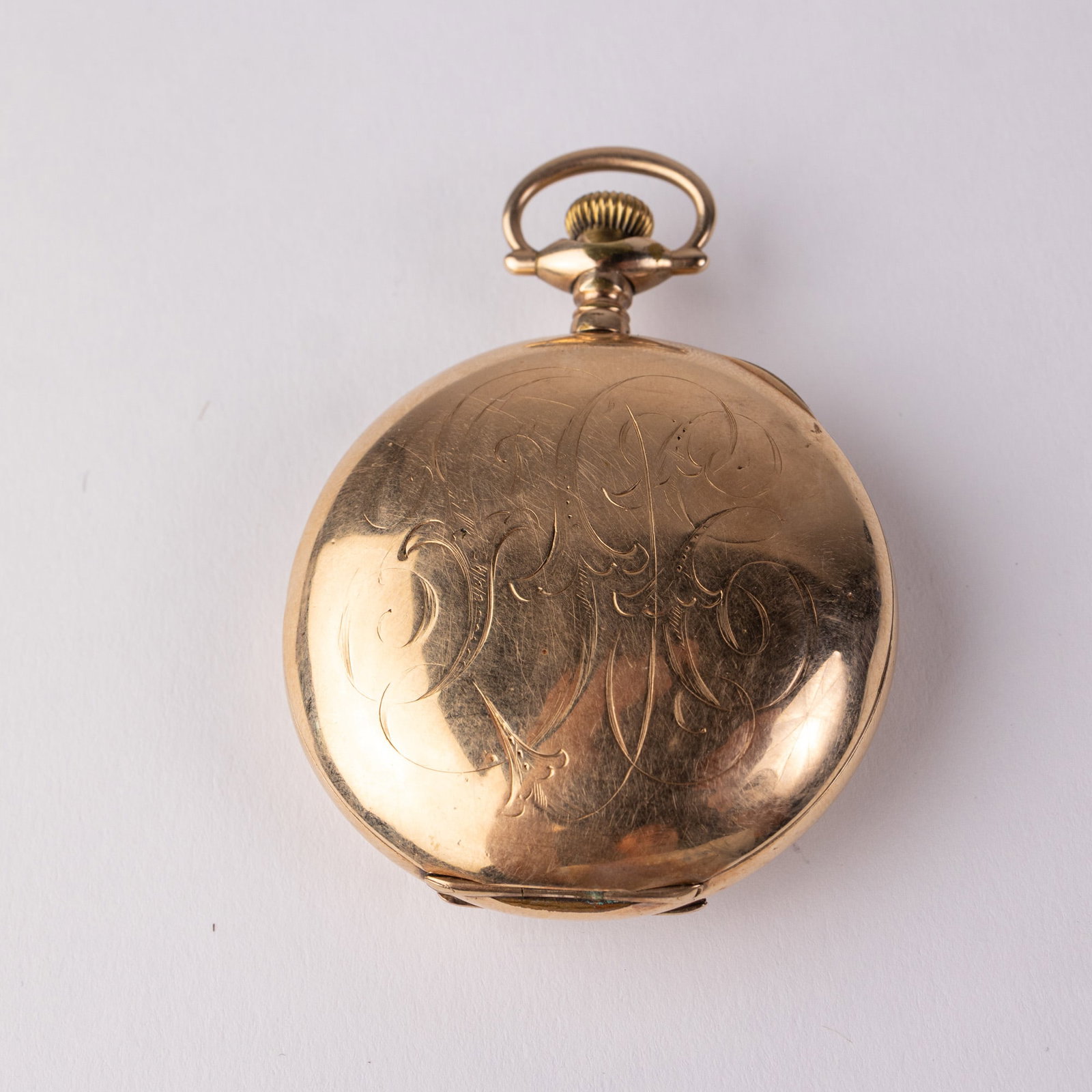 c. 1904 Antique Elgin Motor Barrel Pocket Watch w/ Veritas Movement - 4
