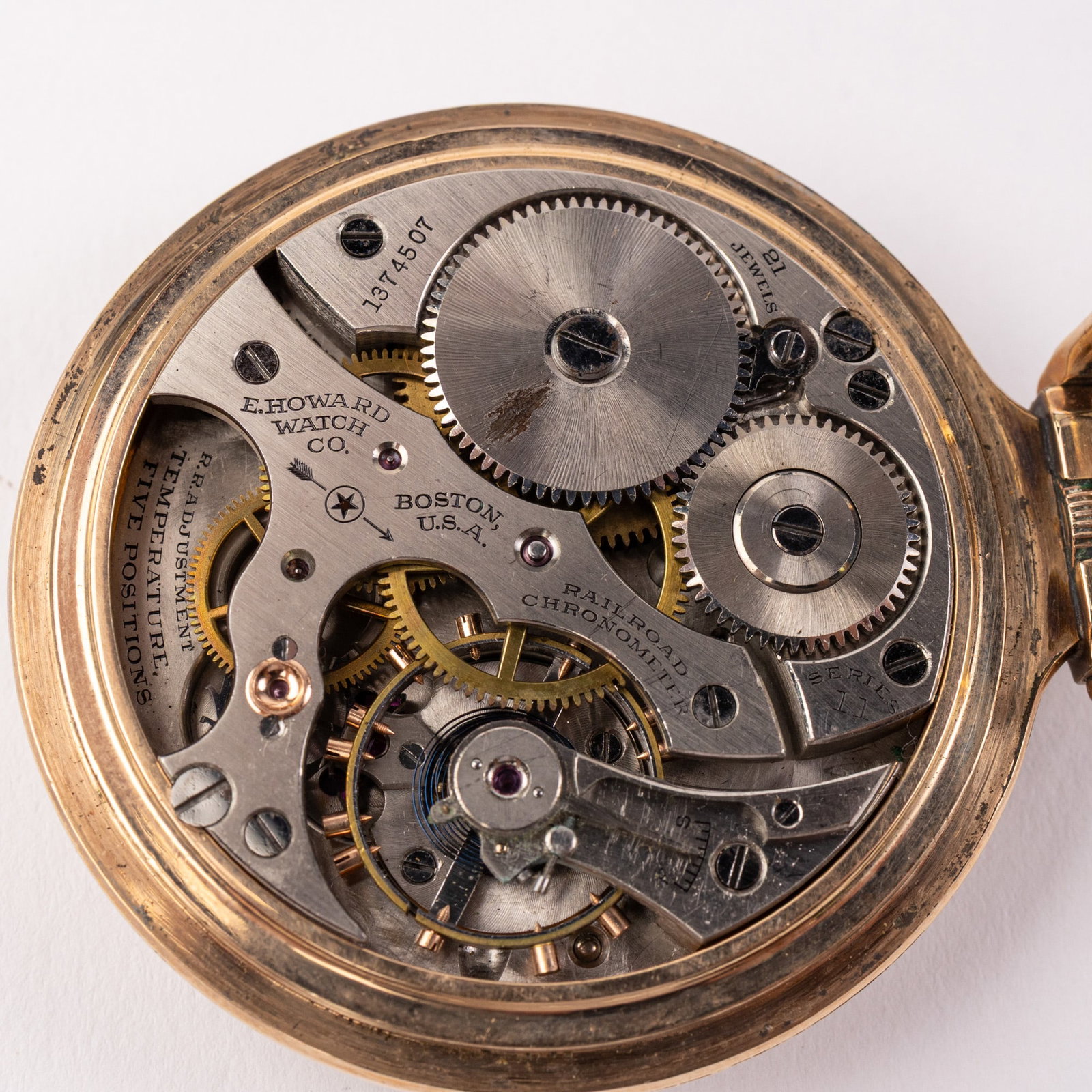 c. 1917 E. Howard & Co. Series 11 Railroad Chronometer - 6