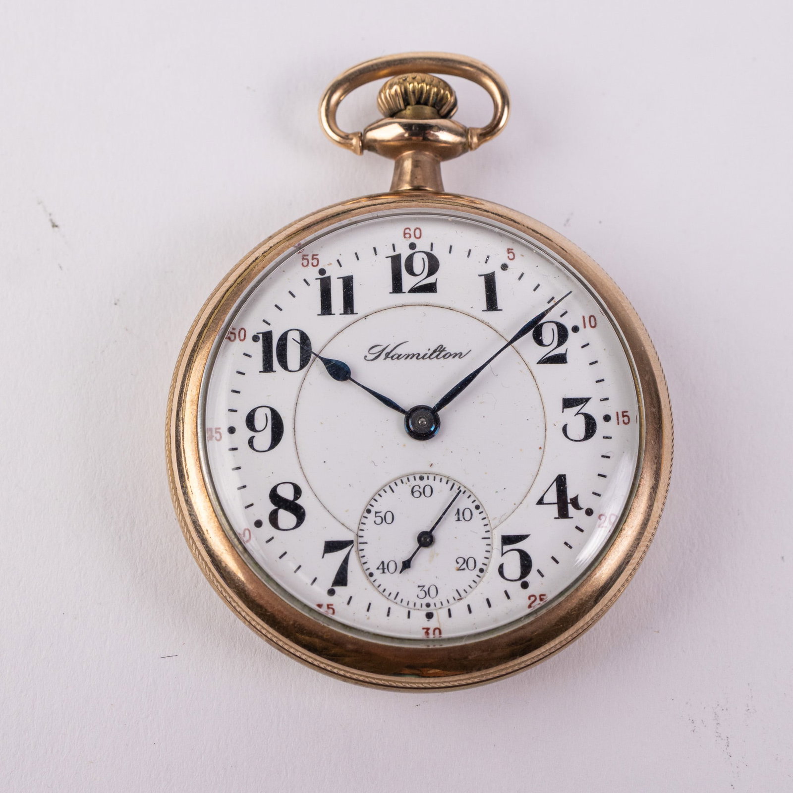 Antique Hamilton Model 992 Railroad Grade Pocket Watch: The outer case is marked "B&B Royal 6929426". 21 Jewels. The movement is marked "Hamilton Watch Co Lancaster, Pa. 21 Jewels Adjusted 5 Positions 992 Double Roller 1333009". The dial is marked