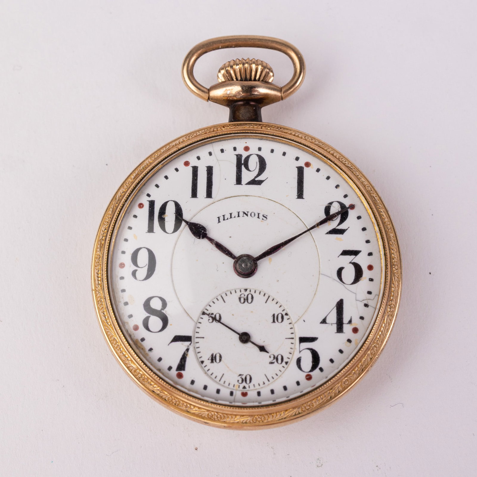 Illinois Bunn Special Railroad Grade Antique Pocket Watch c. 1918: 21 Jewels, case marked 6435911, serial number 3611999, 6 positions, working! Size 16/s [movement] Literature Brooks Auction – Online Auction Terms & Conditions Contact: (856) 694-2960 | info@br