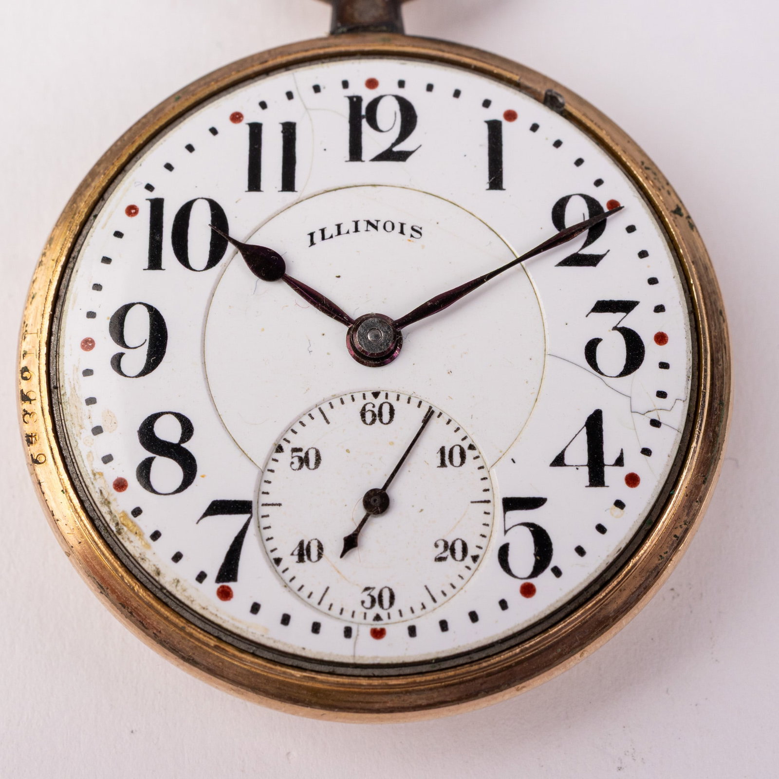 Illinois Bunn Special Railroad Grade Antique Pocket Watch c. 1918 - 2
