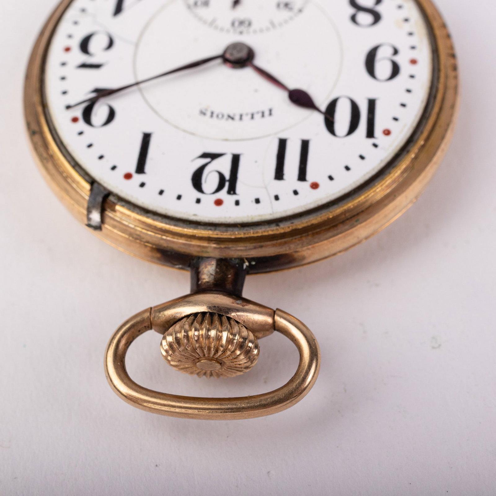 Illinois Bunn Special Railroad Grade Antique Pocket Watch c. 1918 - 4