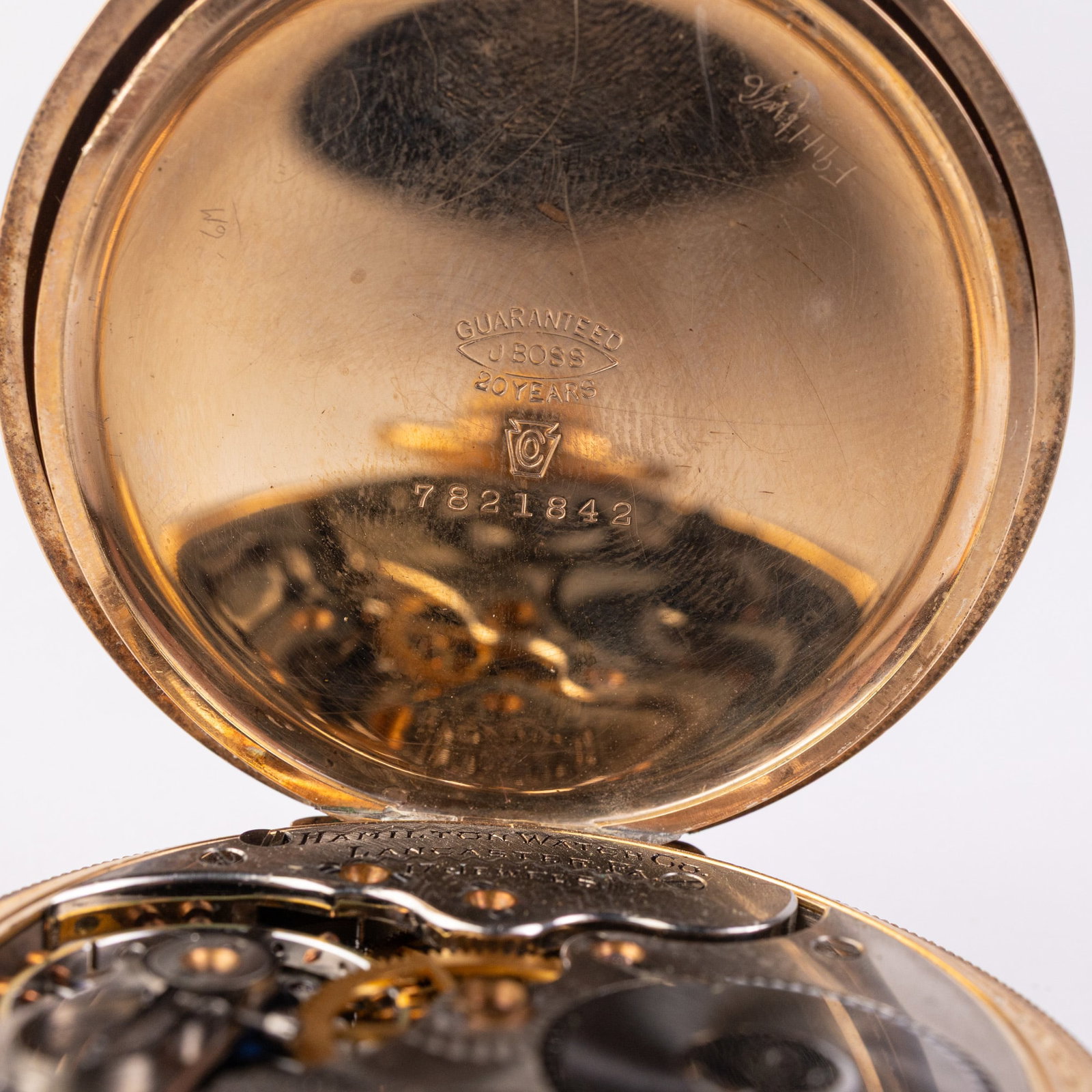c. 1909 Hamilton Open Face Pocket Watch - 7