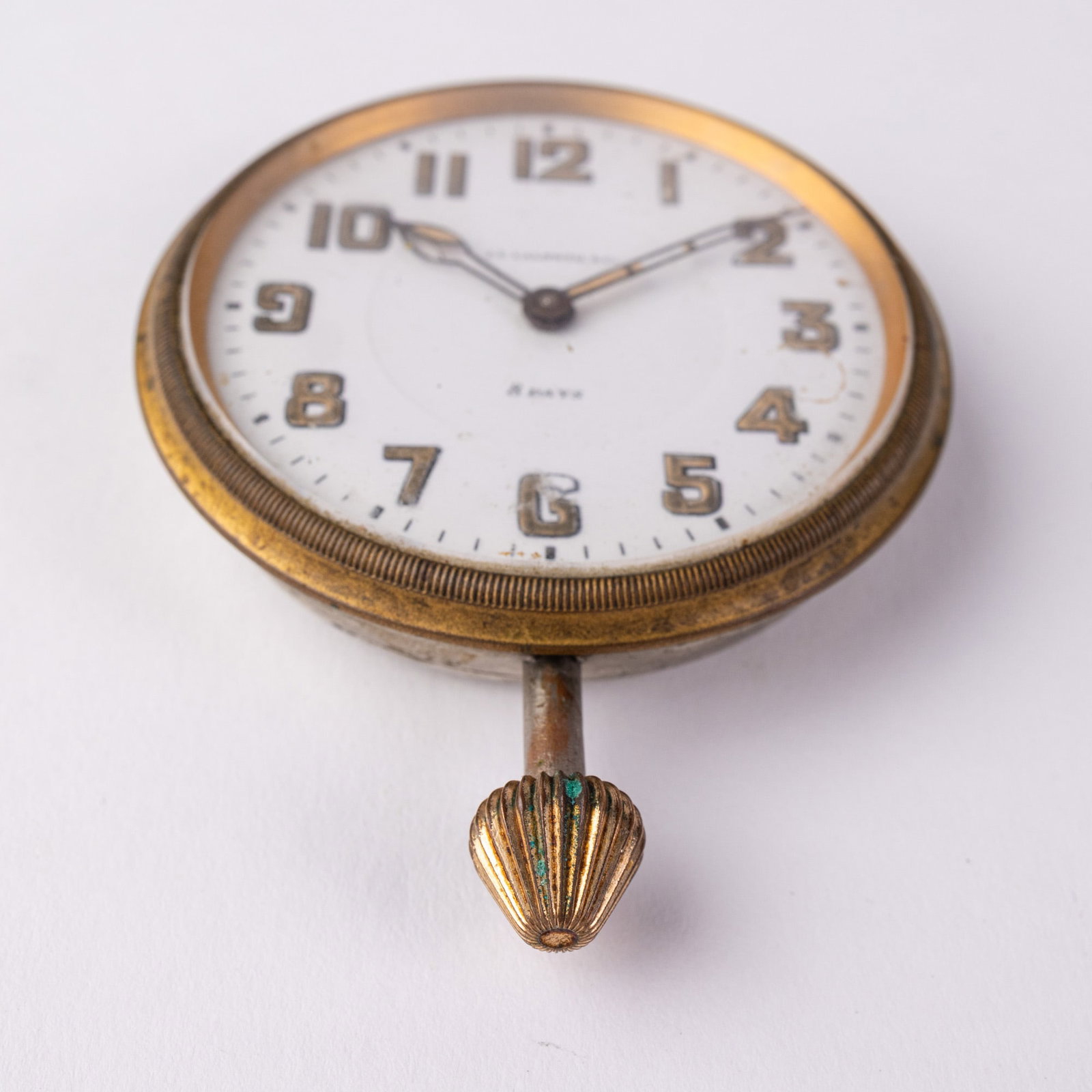 Antique Swiss Eight Day Car Clock - 2