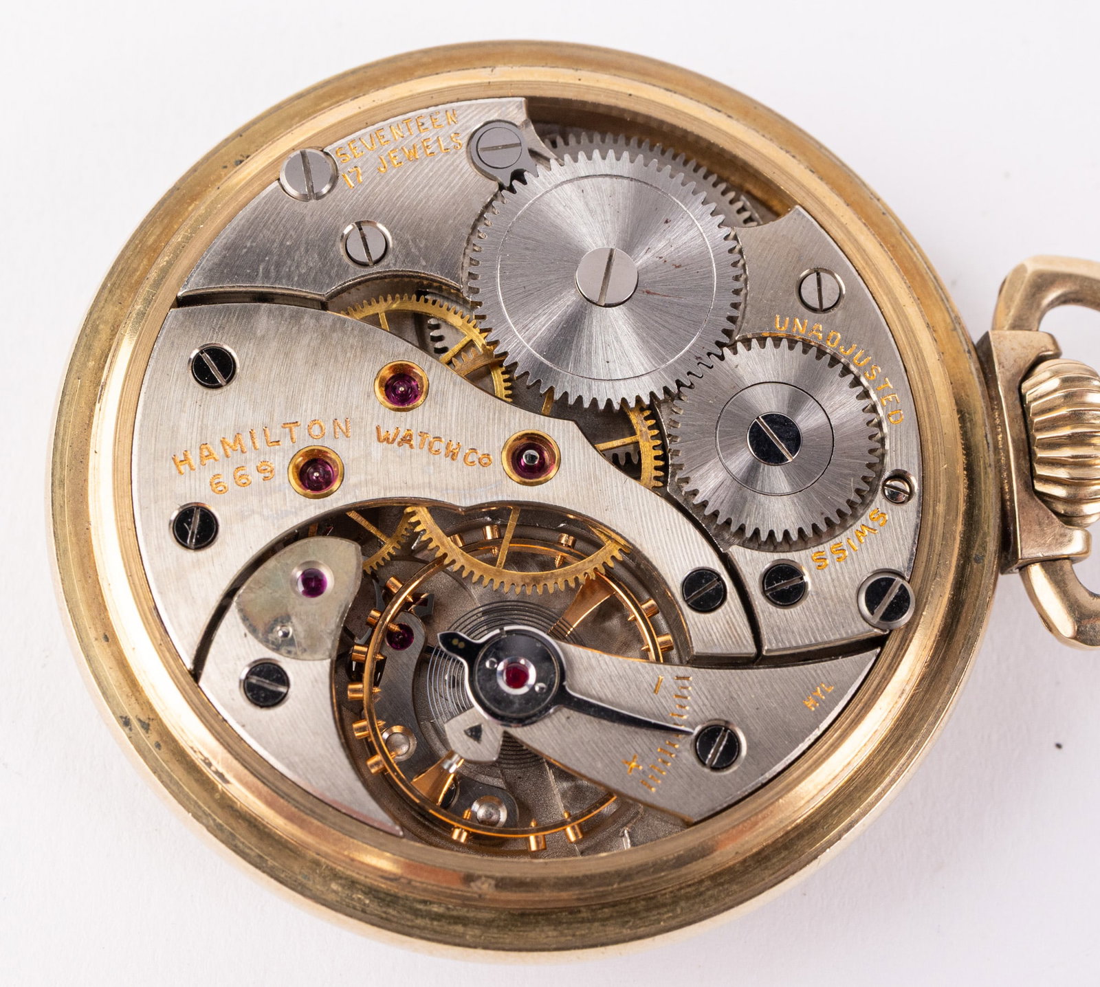 Vintage Hamilton Model 669 Pocket Watch c. 1958 - 5