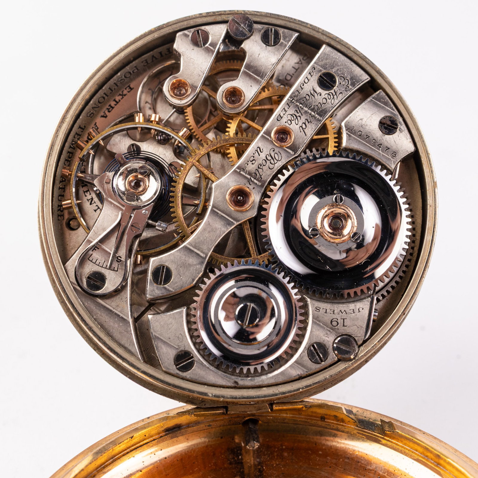 c. 1909 E. Howard & Co. Railroad Grade Pocket Watch - 5