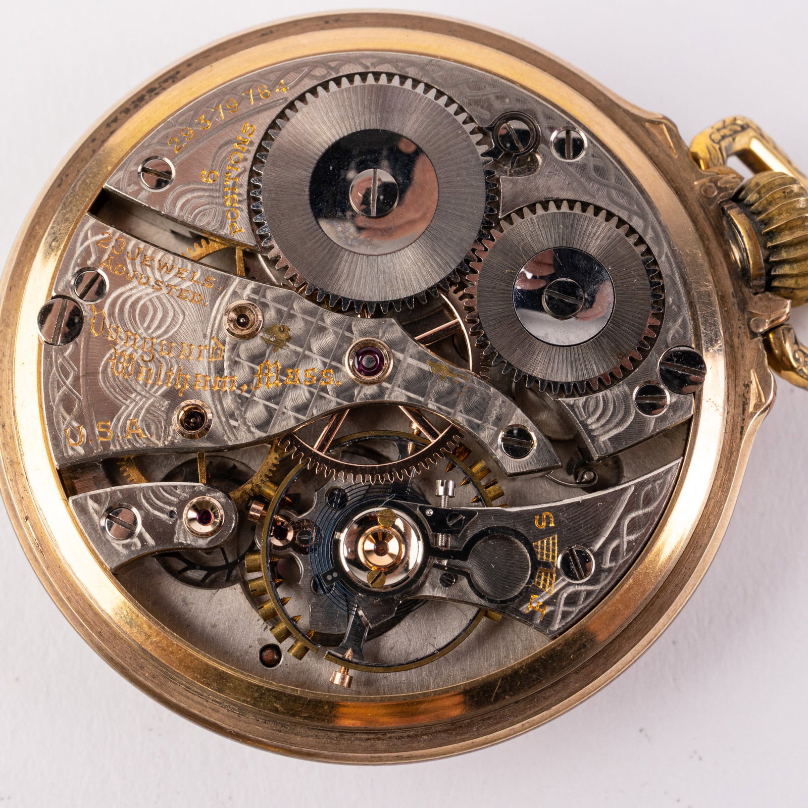 Waltham Railroad Grade Vanguard Pocket Watch - 5