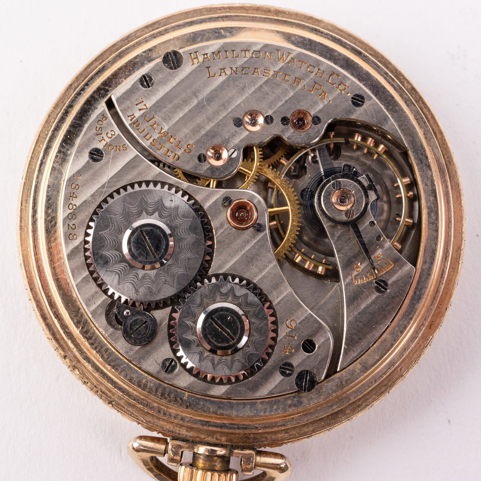c. 1921 Hamilton Model 914 Pocket Watch - 5