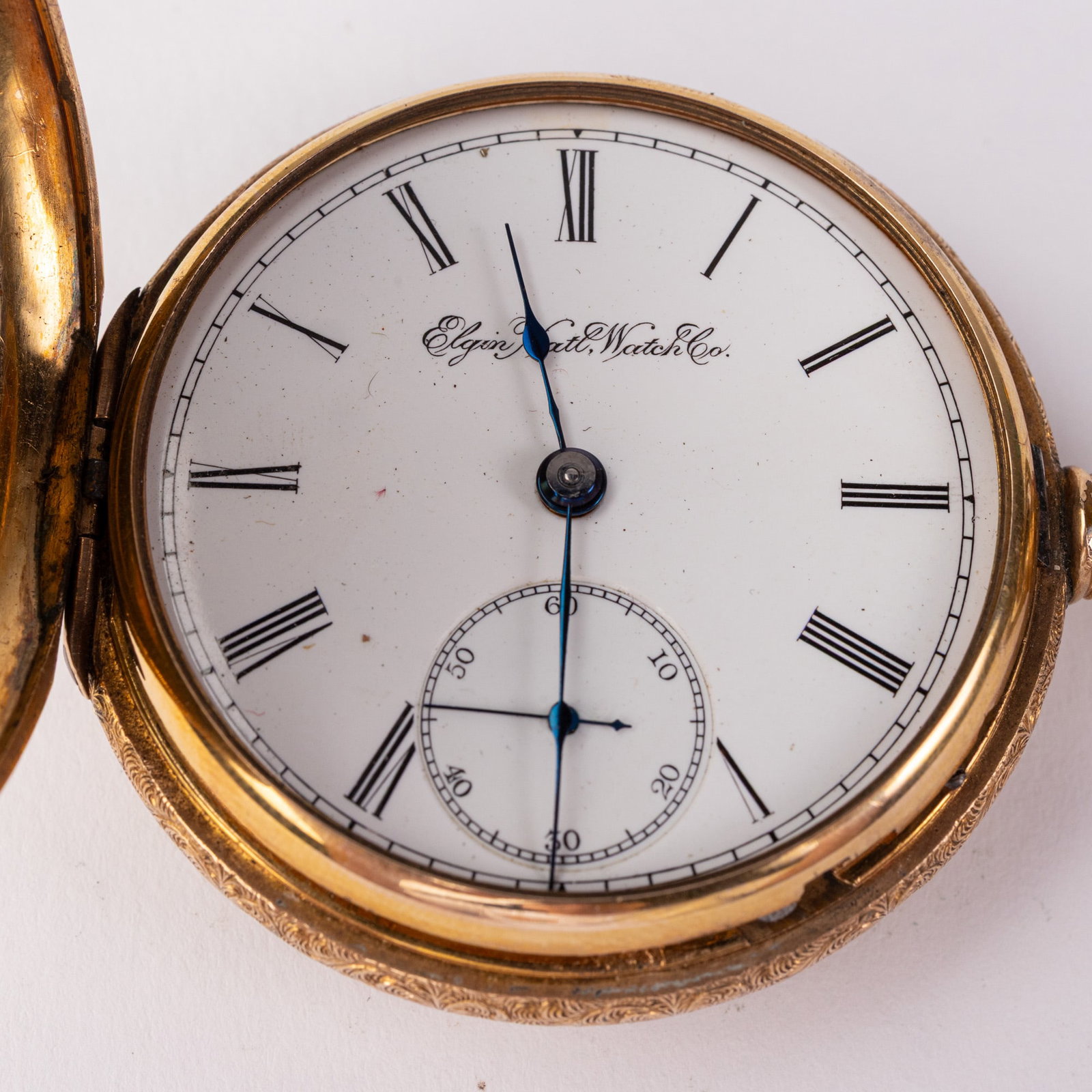 Antique Elgin Safety Pinion Pocket Watch c. 1895 - 2