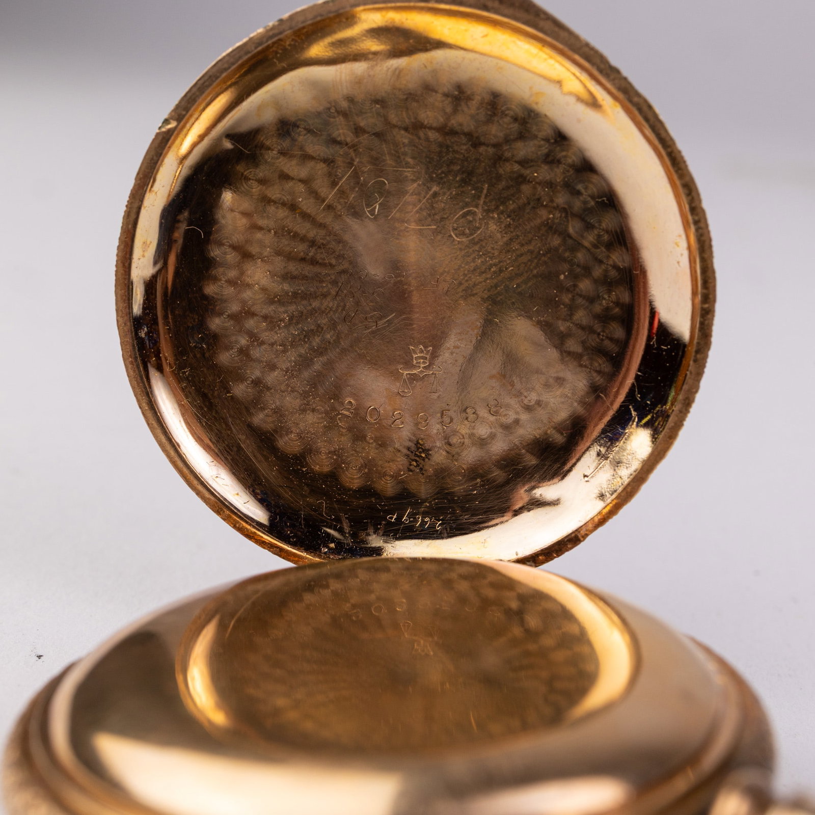 Antique Elgin Violet Motif Safety Pinion Pocket Watch c. 1895 - 8