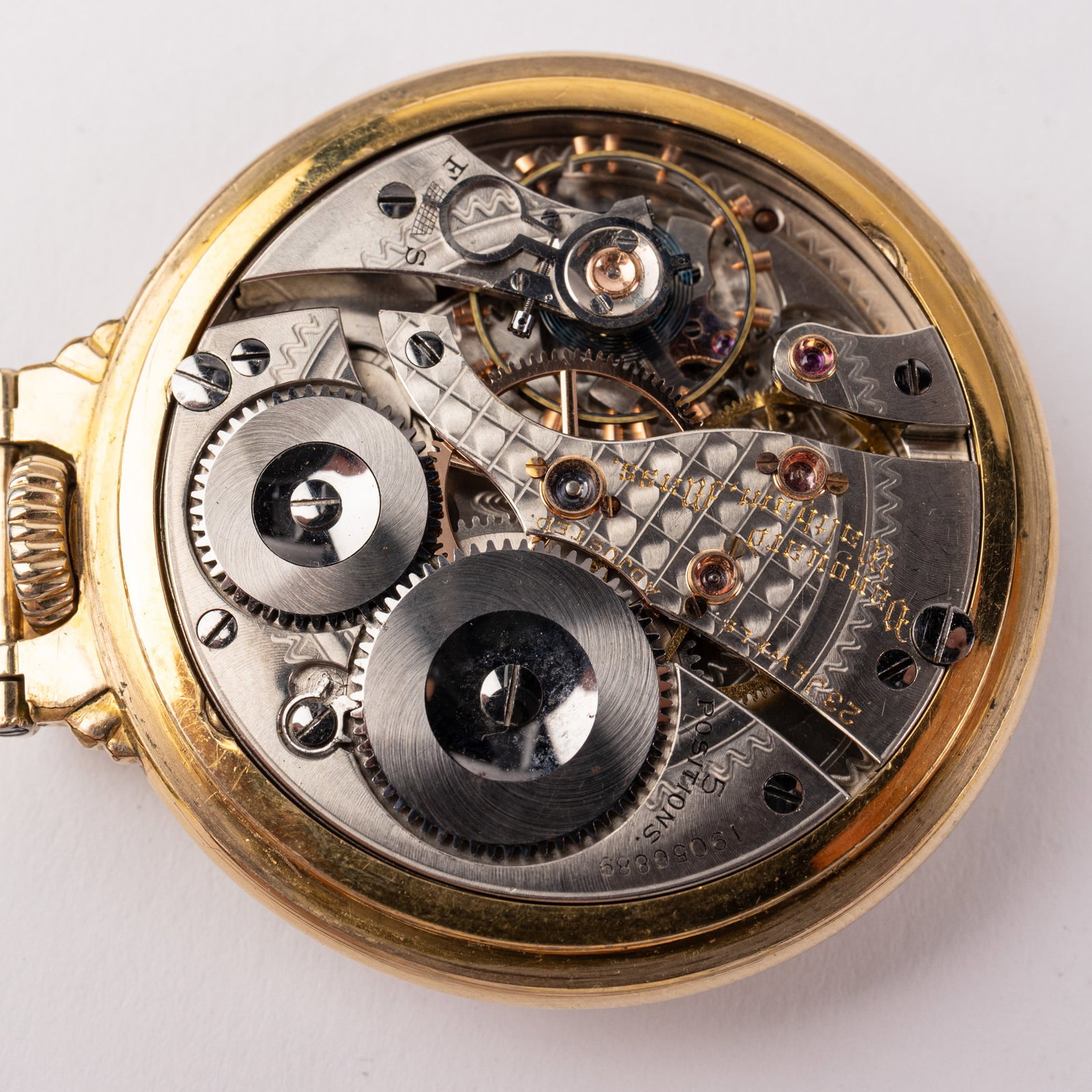Antique Waltham Railroad Grade Pocket Watch c. 1914 - 5