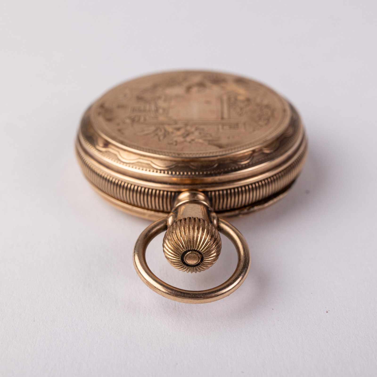 Swan Motif Antique Elgin Pocket Watch c. 1888 - 3