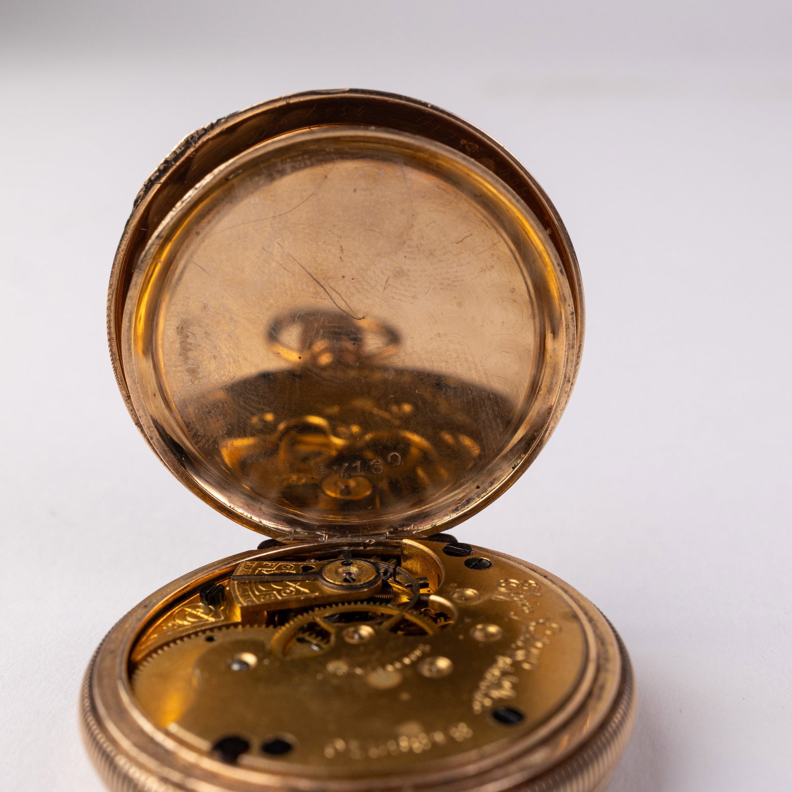 Swan Motif Antique Elgin Pocket Watch c. 1888 - 6