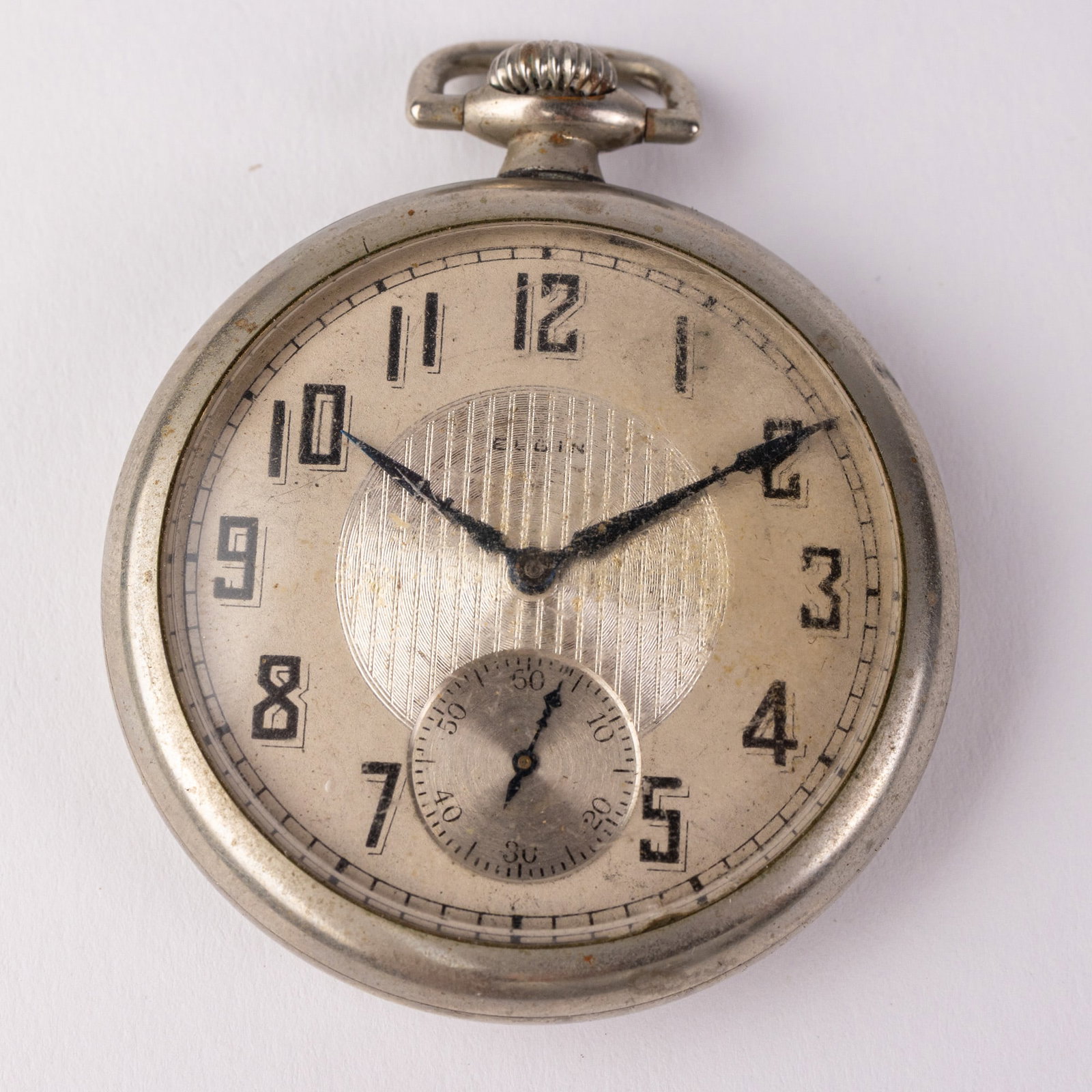 Antique Elgin Pocket Watch c. 1925: Seven Jewels, case marked 226183, serial number 28118025, not running, silveroid Size 16/s [Movement] Literature Brooks Auction – Online Auction Terms & Conditions Contact: (856) 694-2960 | inf
