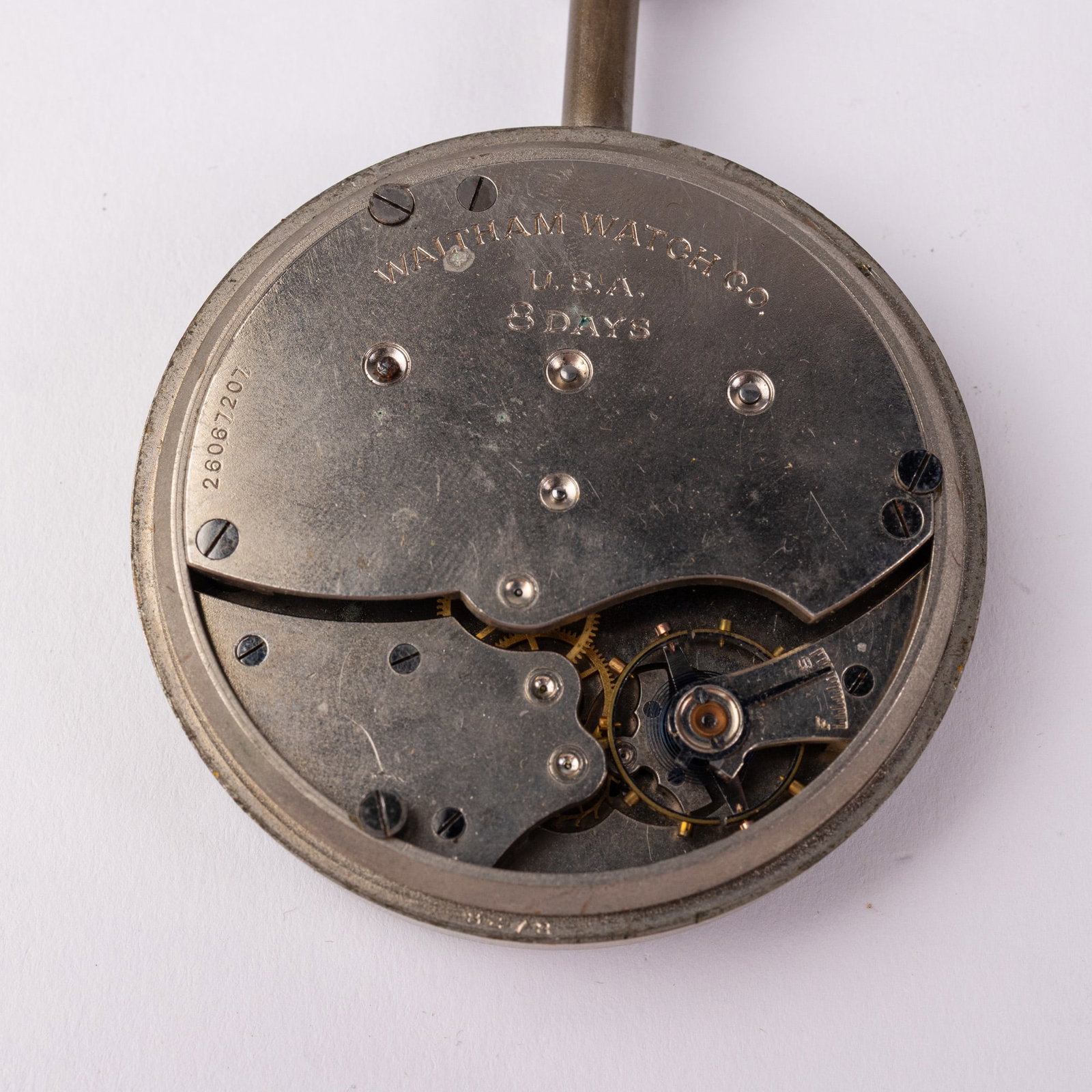 Antique Waltham Eight Day Car Clock - 4