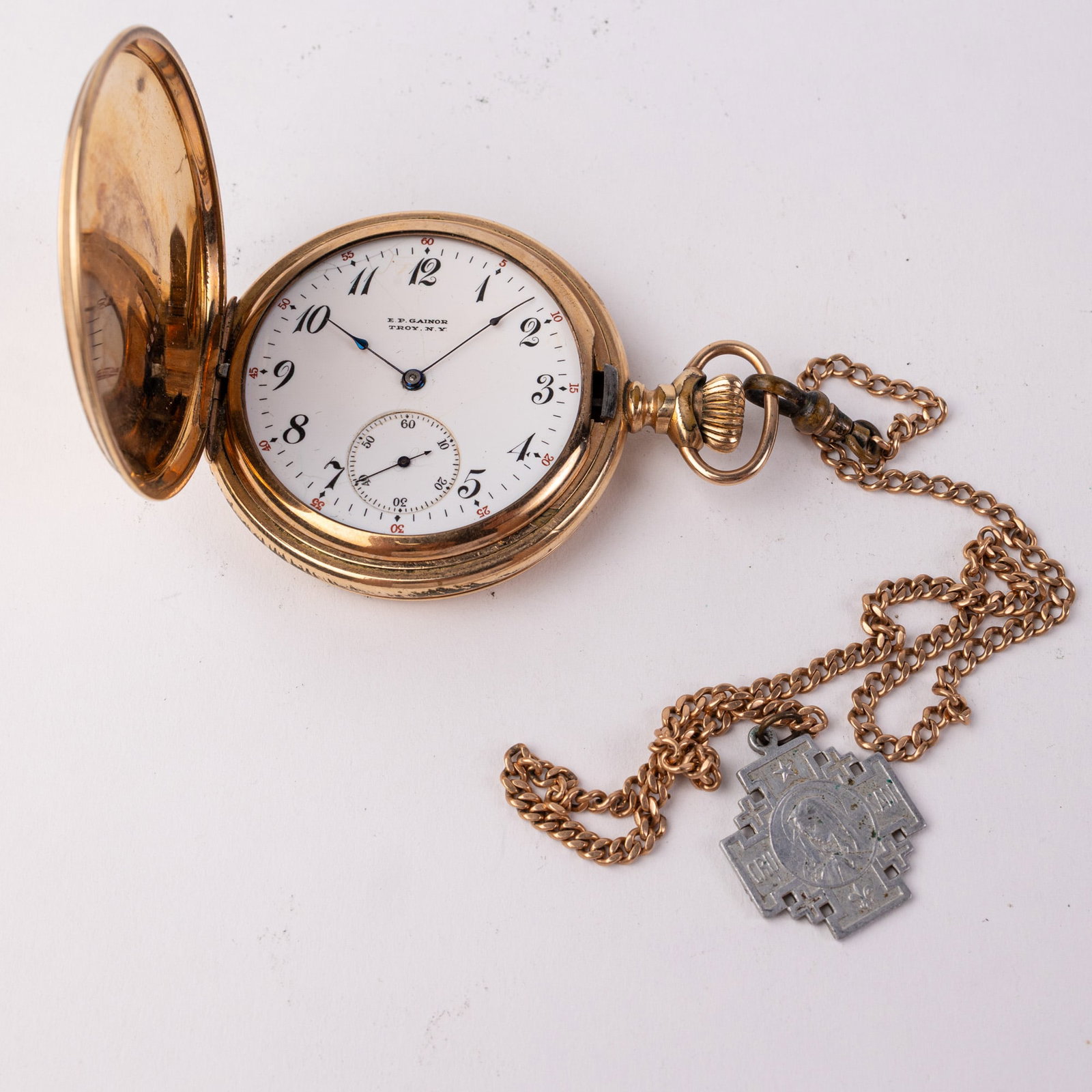 Illinois Model 5 Antique Pocket Watch: 15 Jewels, case marked 5252400, serial number 1552419, running! Size 16/s [movement] Literature Brooks Auction – Online Auction Terms & Conditions Contact: (856) 694-2960 | info@brooks.auction