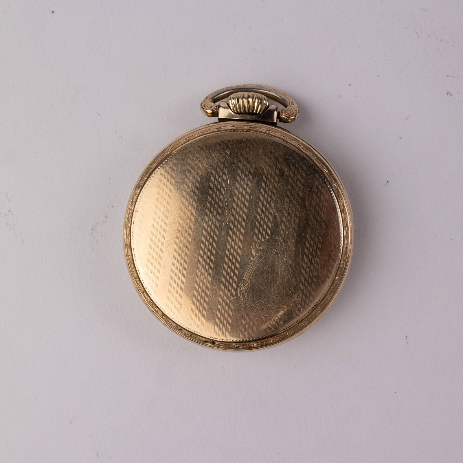 Waltham Riverside 10k Gold Plate Pocket Watch c. 1939 - 3