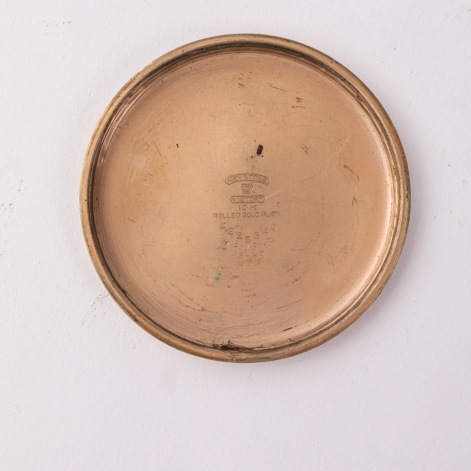 Waltham Riverside 10k Gold Plate Pocket Watch c. 1939 - 4