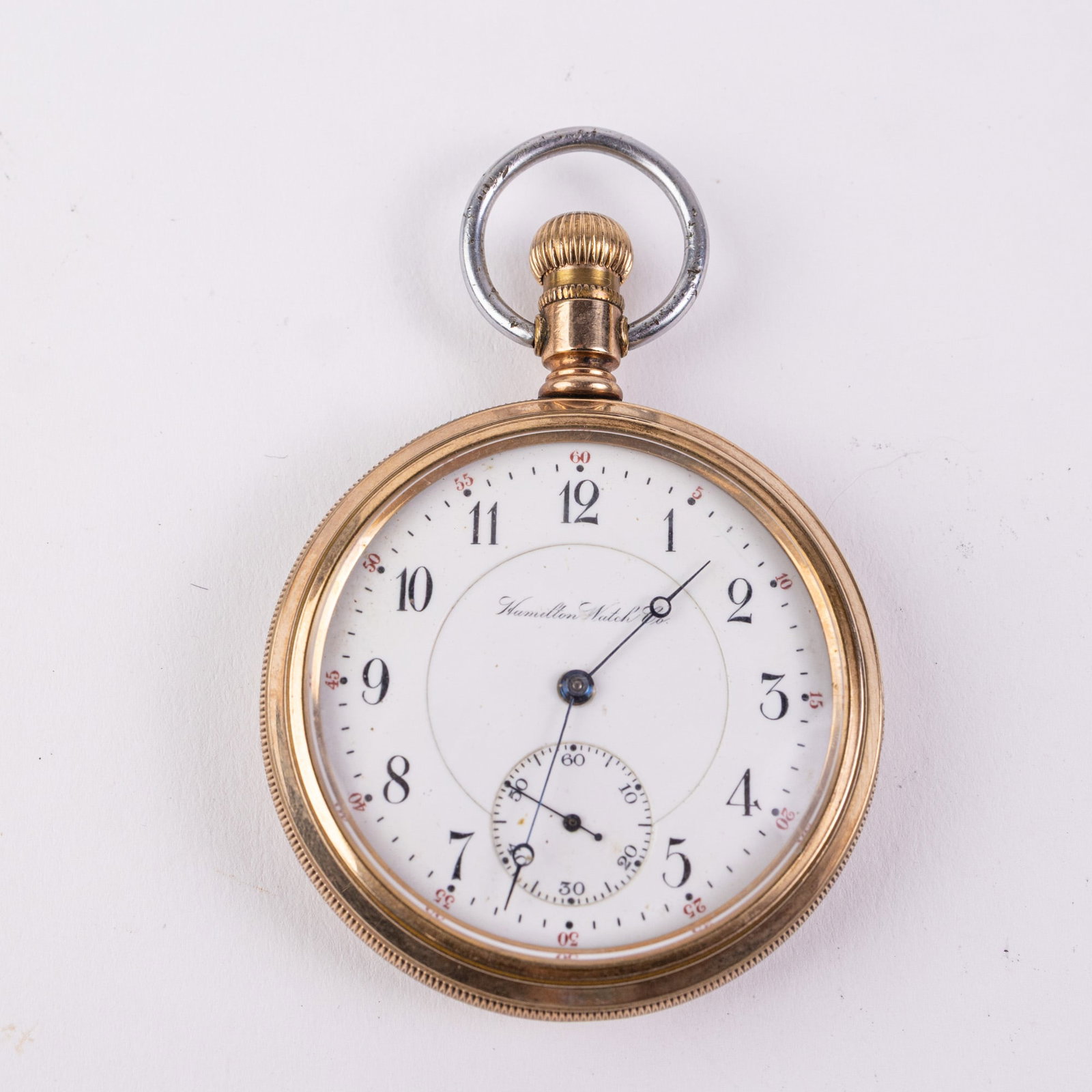 c. 1903 Hamilton Model 974 Pocket Watch: The outer case is marked "Keystone Watch Case Co Guaranteed J. Boss 20 Years 5094191". The estimated year of production is 1903. 17 Jewels. The movement is marked "Hamilton Watch Co Lancaster, Pa. 17