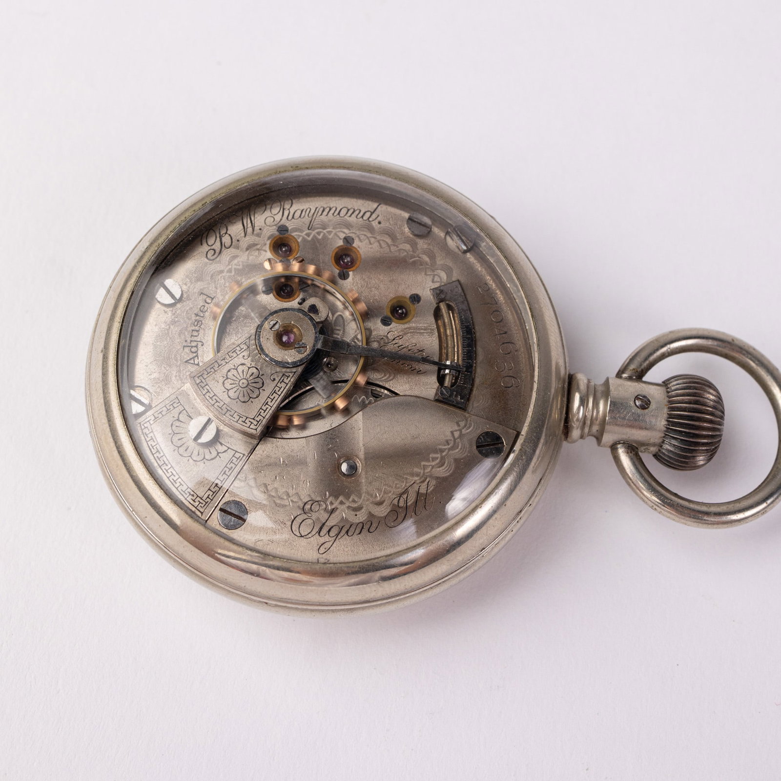 Antique B. W. Raymond Elgin Pocket Watch c. 1887 - 6