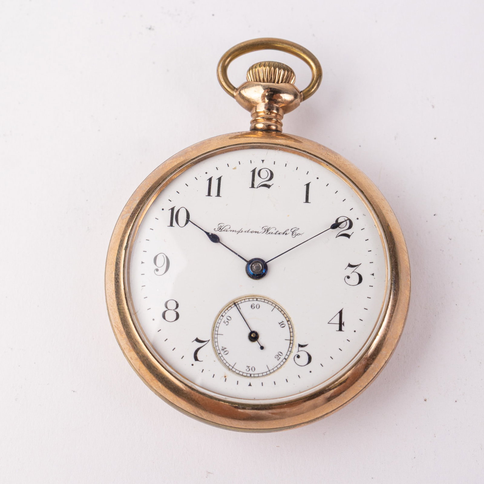 Antique Hampden Pocket Watch c. 1917: 15 Jewels, case marked 8136629, serial number 1992027 Size 18/s [movement] Literature Brooks Auction – Online Auction Terms & Conditions Contact: (856) 694-2960 | info@brooks.auction READ